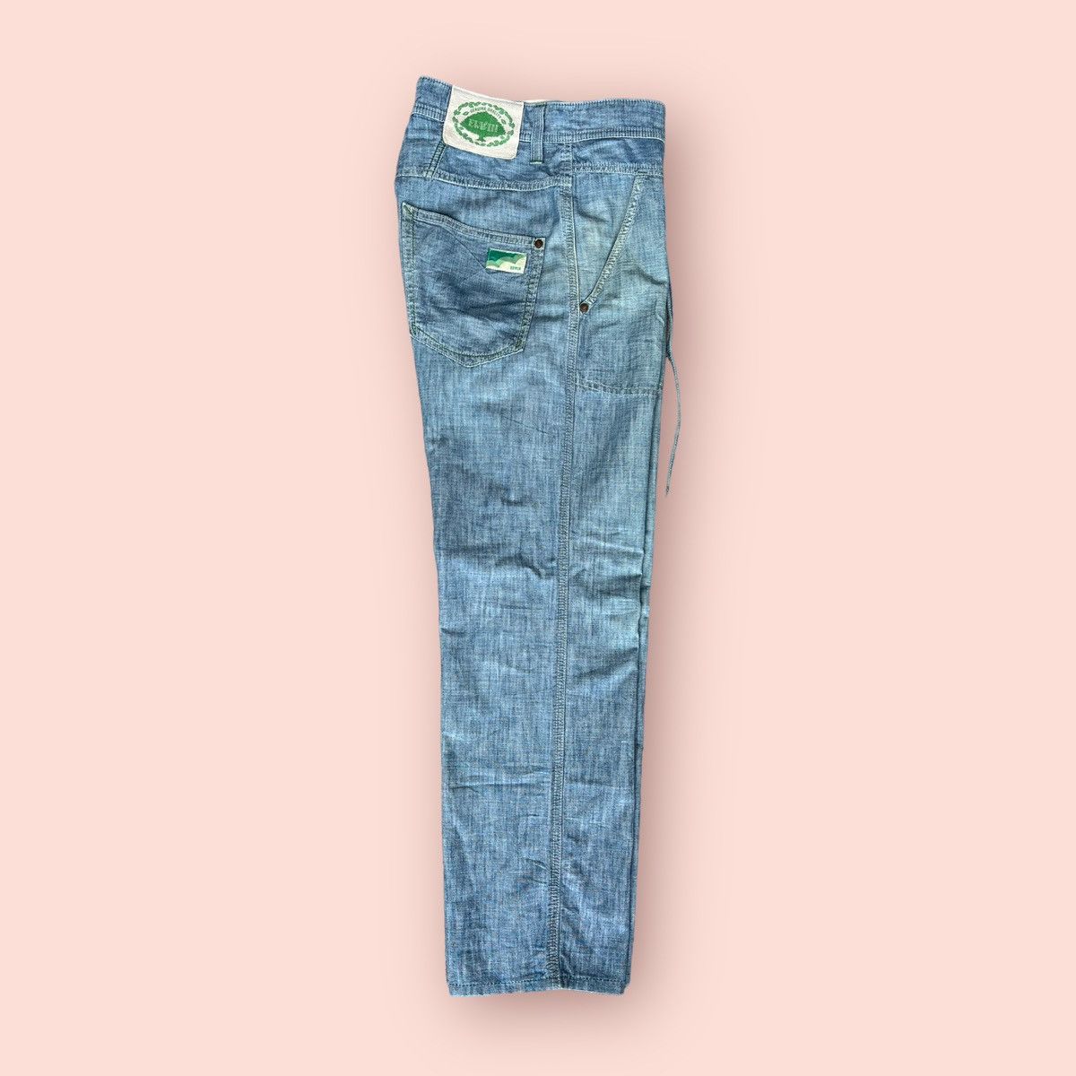 Edwin × Japanese Brand RARE EDWIN ECO FABRIC BANANA FIBER FATIGUE DENIM (30-31") Size US 31 - 6 Thumbnail