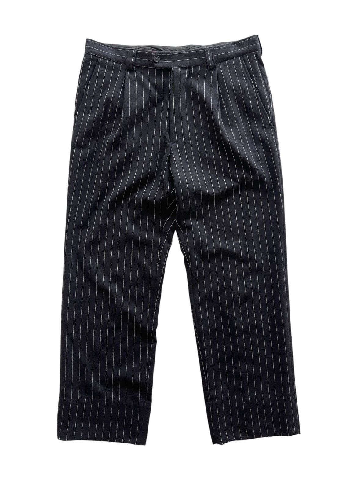 Versace Vintage Versace Classic Wool Baggy Wide Leg Pants Size US 32 / EU 48 - 2 Thumbnail