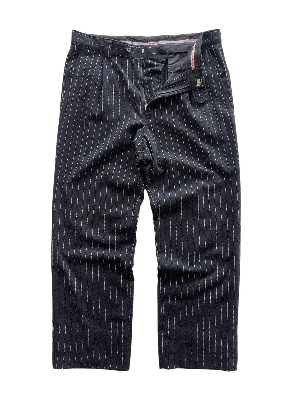 Versace Vintage Versace Classic Wool Baggy Wide Leg Pants Size US 32 / EU 48 - 3 Thumbnail