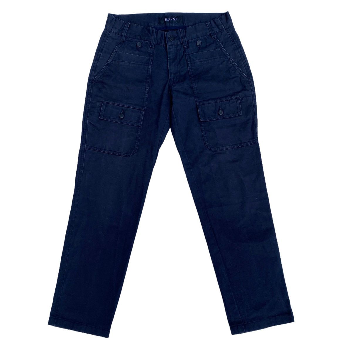 image of Gucci Multi Pocket Cargo Pants in Navy, Men's (Size 30)