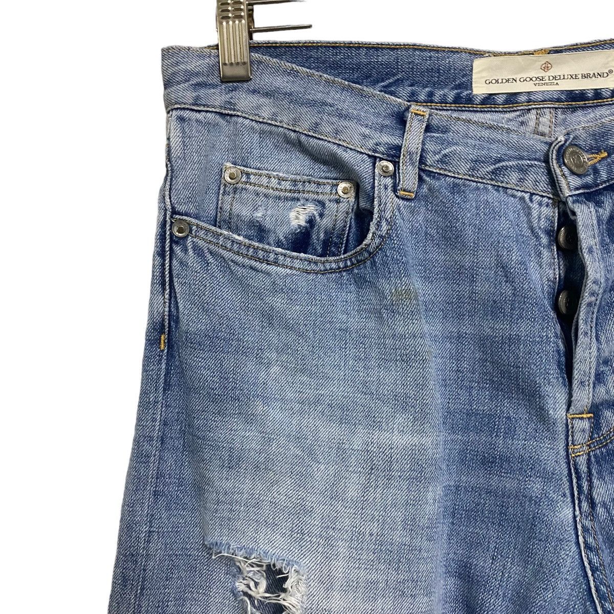 Golden Goose Golden Goose Denim Patchwork Jeans Size US 31 - 4 Thumbnail