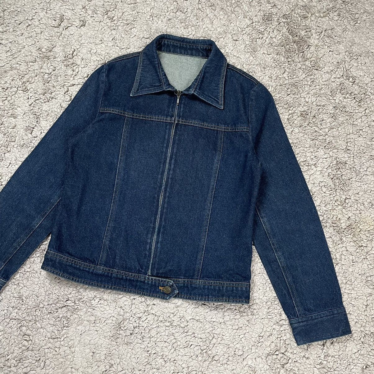 Japanese Brand Vintage Aspiri Japan Denim Zipper Jacket Size S / US 4 / IT 40 - 4 Thumbnail
