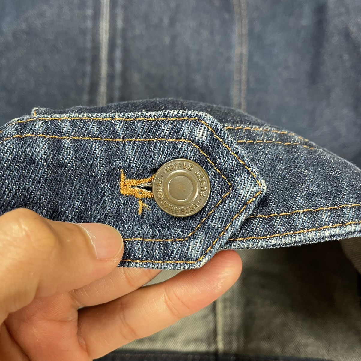 Japanese Brand Vintage Aspiri Japan Denim Zipper Jacket Size S / US 4 / IT 40 - 10 Thumbnail