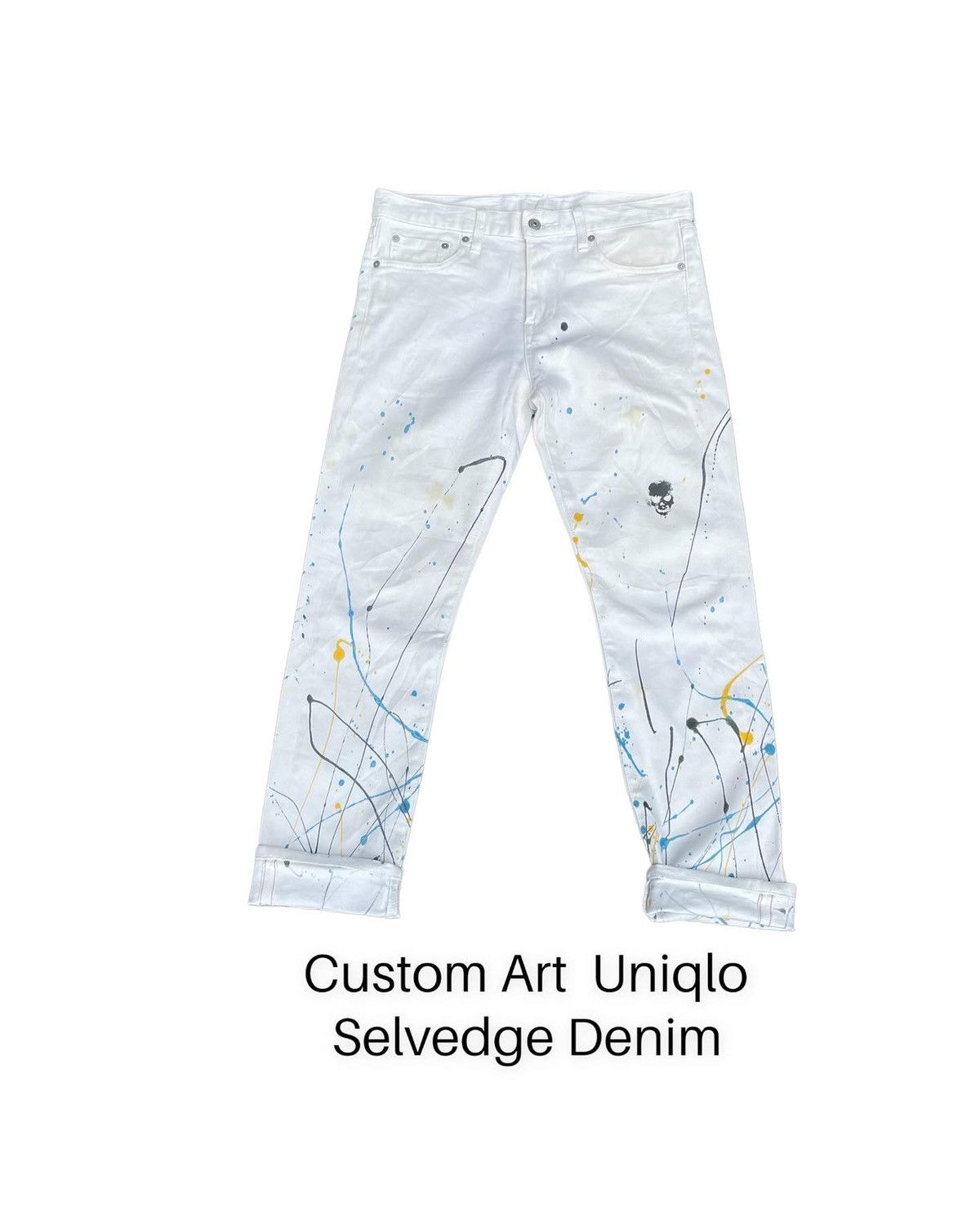 Japanese Brand × Uniqlo Custom Art Uniqlo Selvedge Denim Size US 32 / EU 48 - 1 Thumbnail