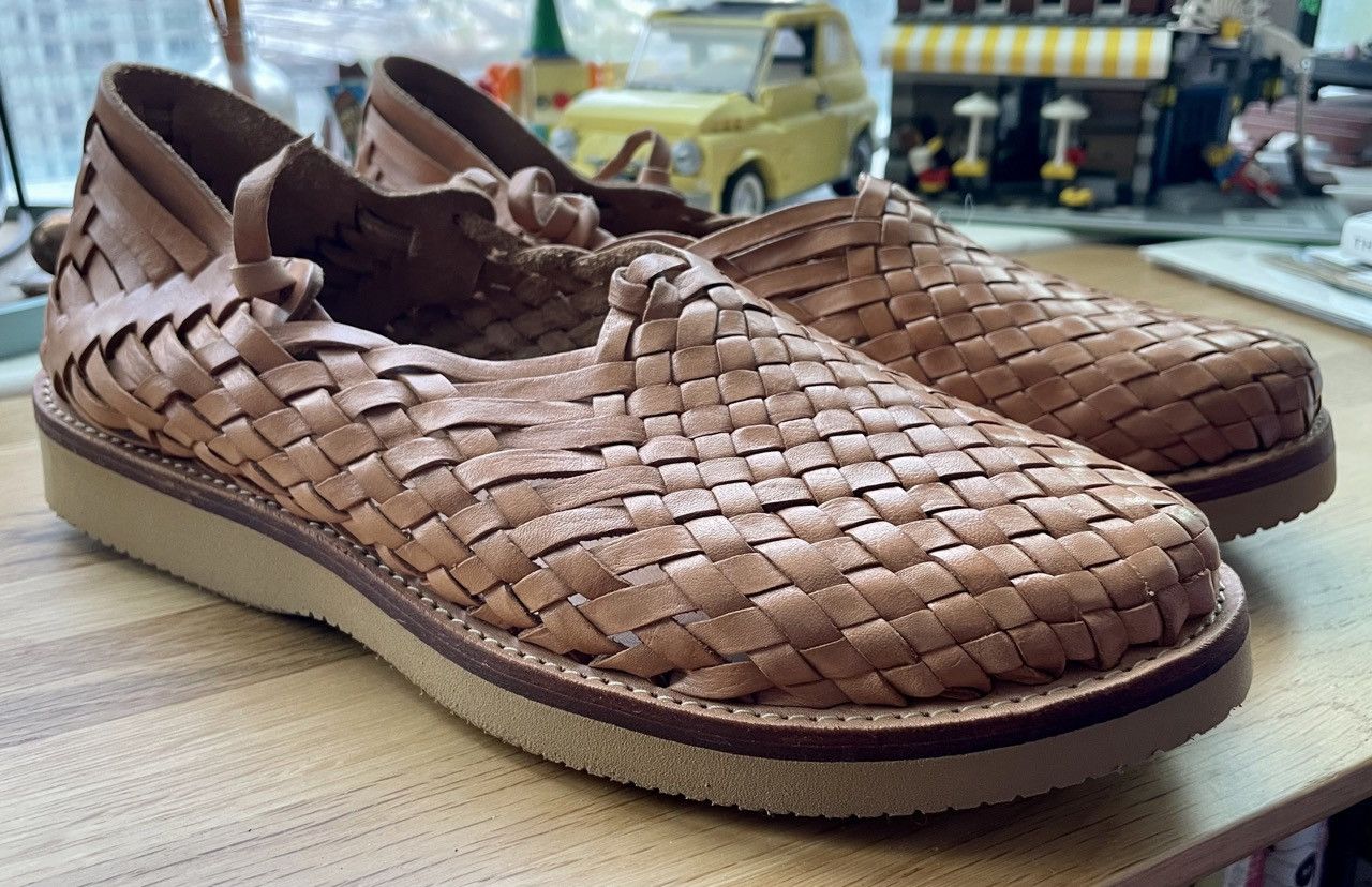 Yuketen Leo Woven Leather Sandals | Grailed
