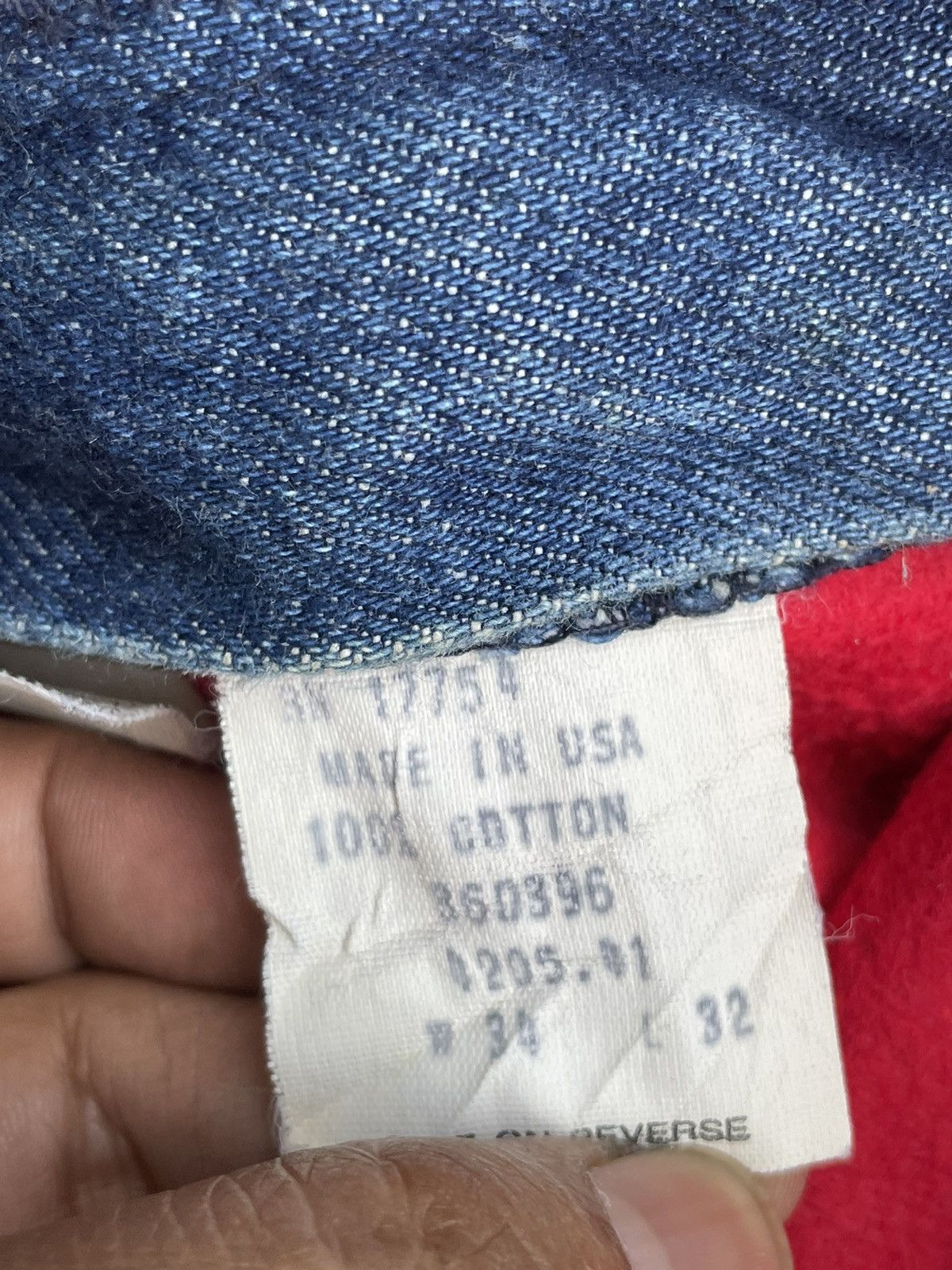 Vintage Vintage 90’s Work N Gear Blancket Lining Denim Size US 34 / EU 50 - 21 Thumbnail