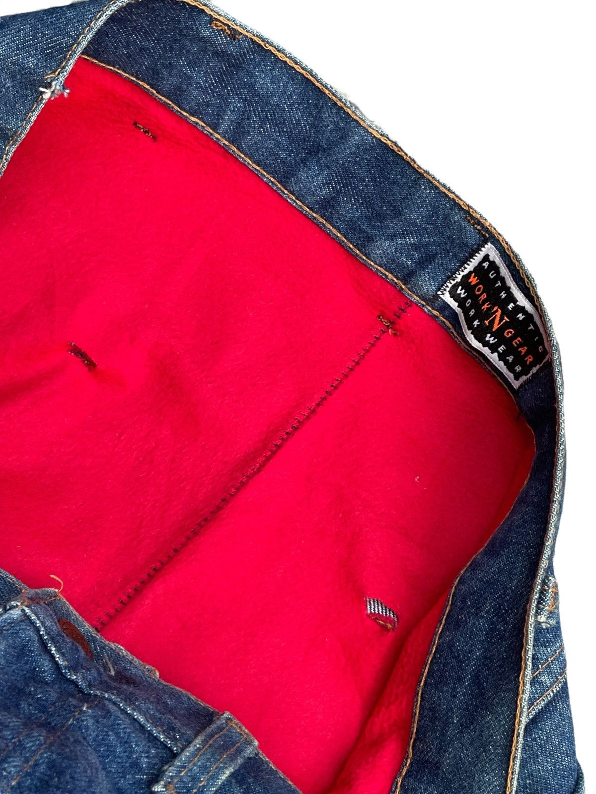 Vintage Vintage 90’s Work N Gear Blancket Lining Denim Size US 34 / EU 50 - 13 Thumbnail