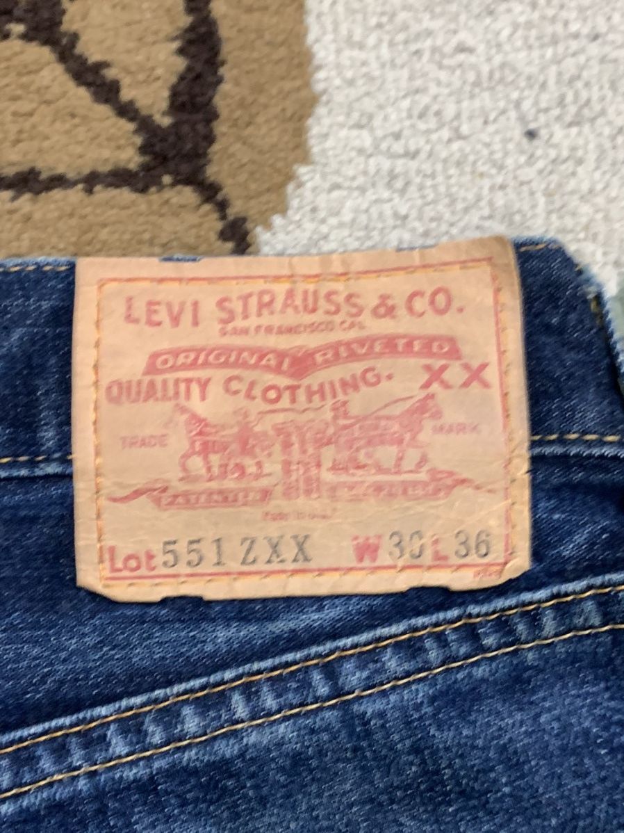 Levi's big E 551z VINTAGE 90s selvedge denim distress
