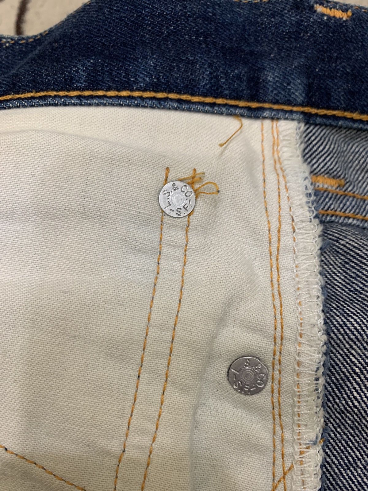 Levi's big E 551z VINTAGE 90s selvedge denim distress