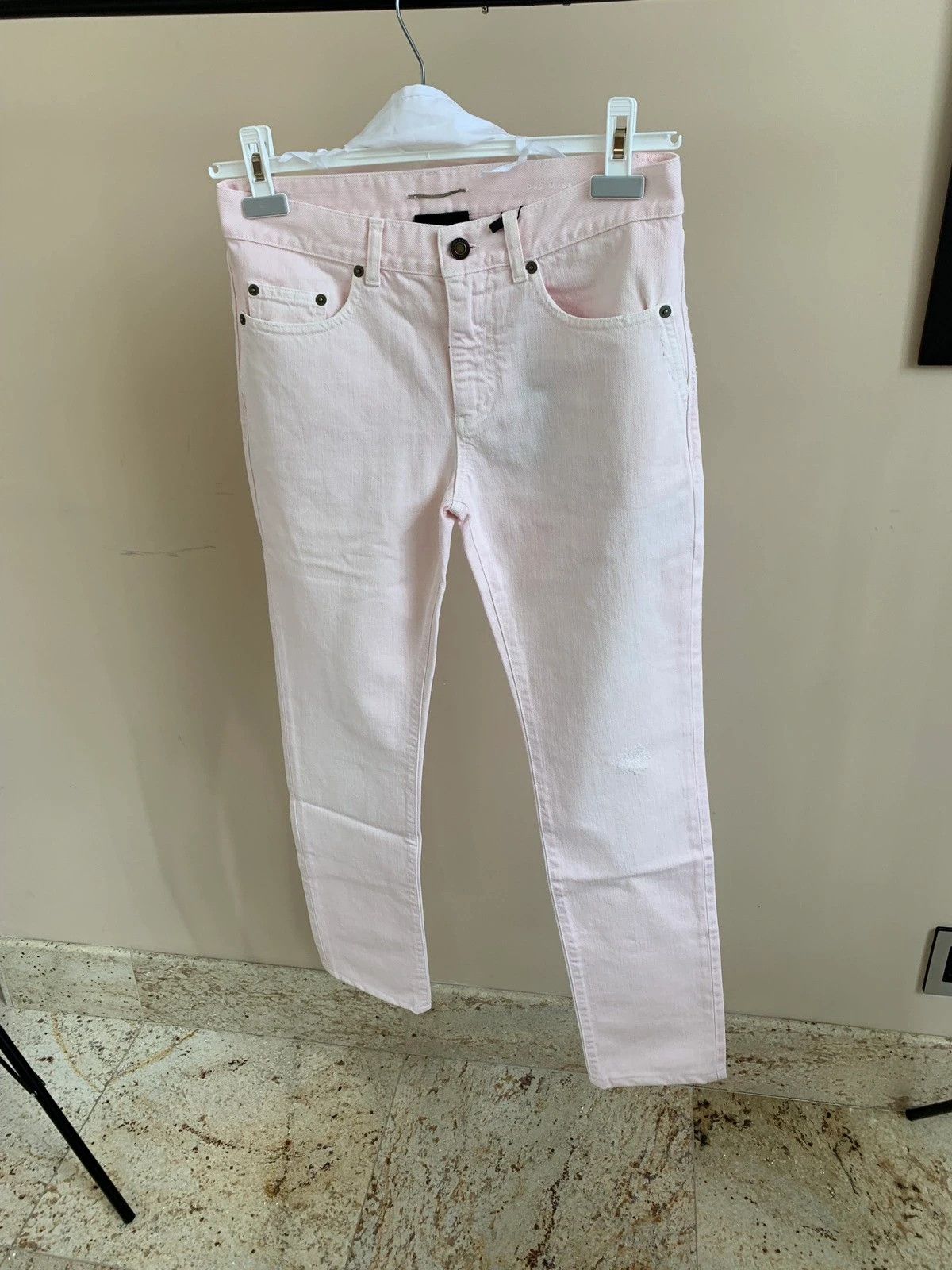 image of Saint Laurent Paris Ss18 D02 Light Pink Denim, Men's (Size 32)