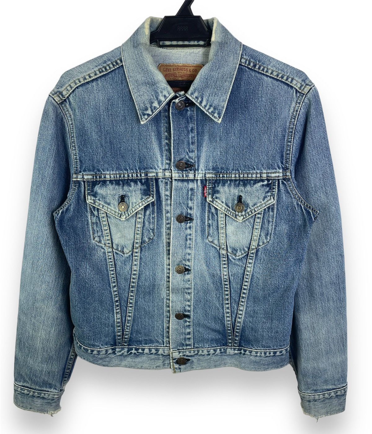 Levi's 🔥Rare Vintage Levi's Model 71557 Big E Denim Jacket Size US XXS / EU 40 - 5 Thumbnail