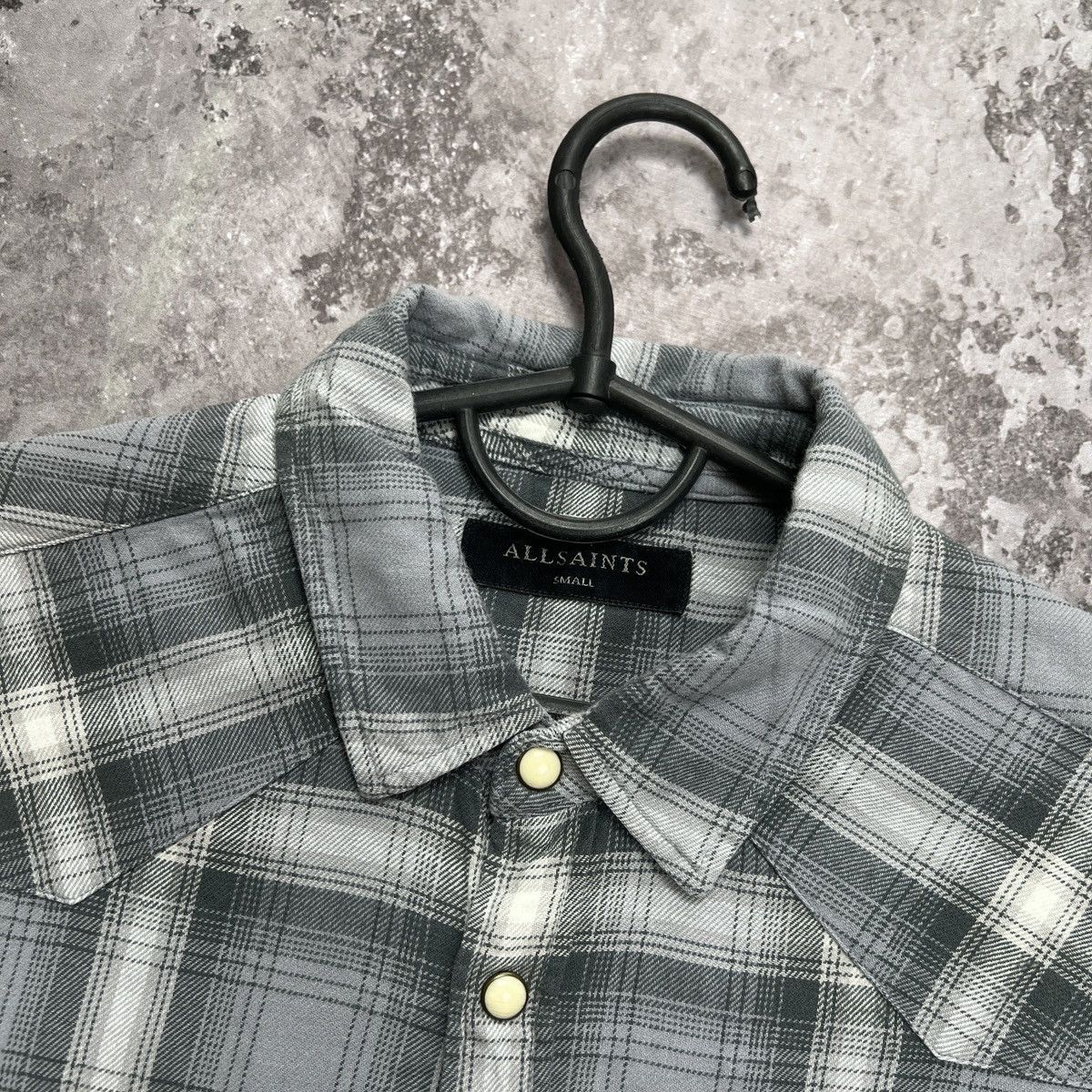 Allsaints × Vintage Allsaints Checkered Flannel Shirt Size US S / EU 44-46 / 1 - 6 Thumbnail