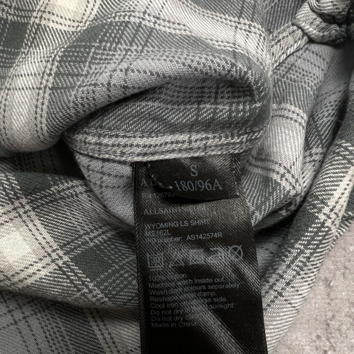 Allsaints × Vintage Allsaints Checkered Flannel Shirt Size US S / EU 44-46 / 1 - 7 Thumbnail