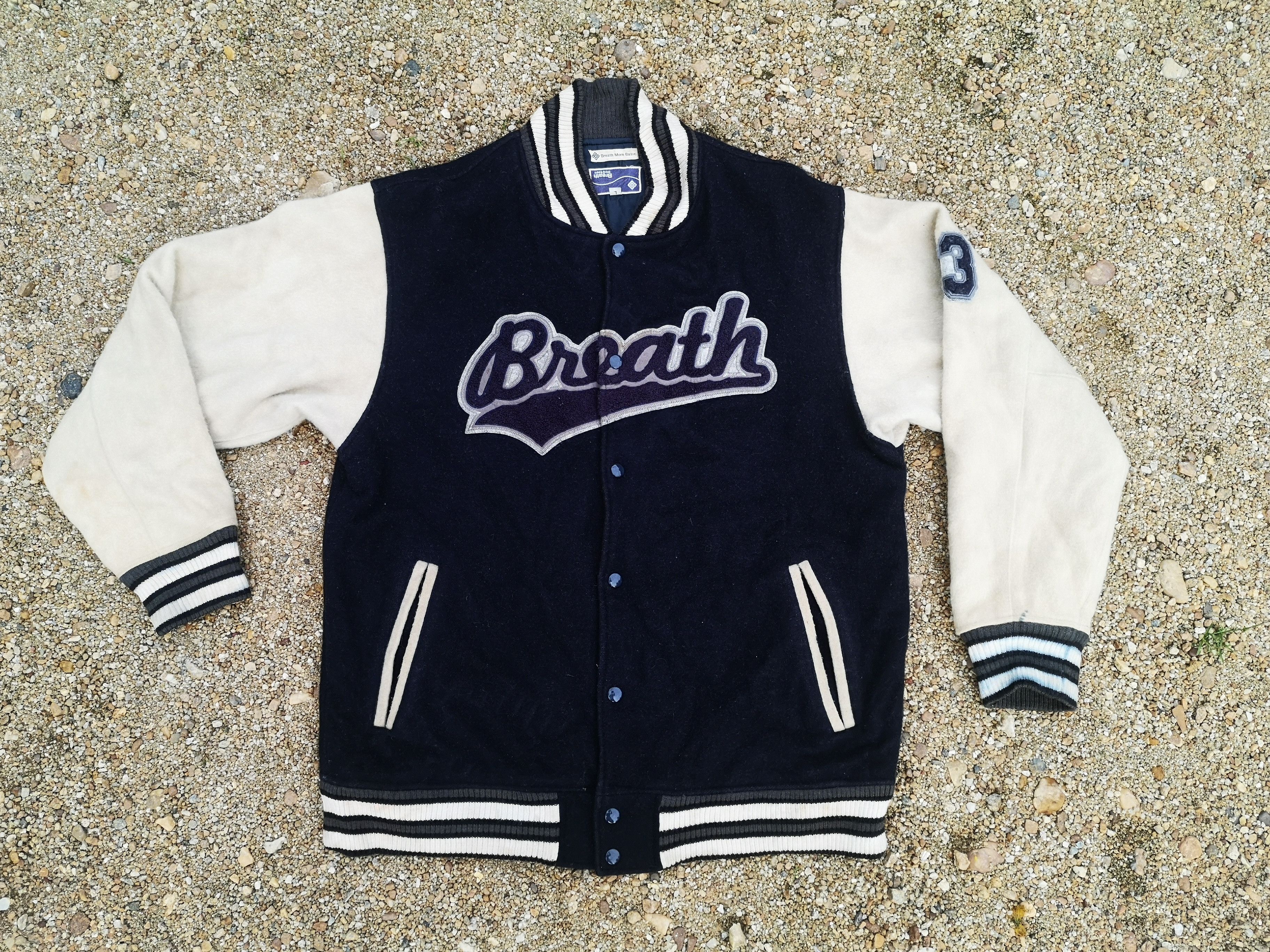 Japanese Brand × Vintage Vintage Breath Varsity Jacket Size US L / EU 52-54 / 3 - 3 Thumbnail