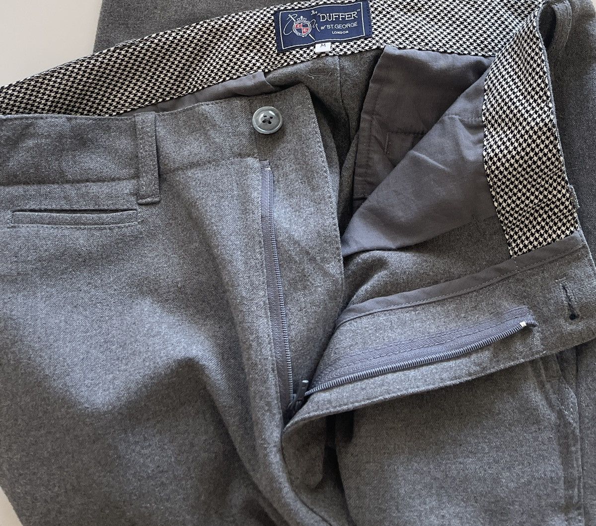 Nepenthes Wool Grey Cropped Trousers Pants Size US 31 - 5 Thumbnail