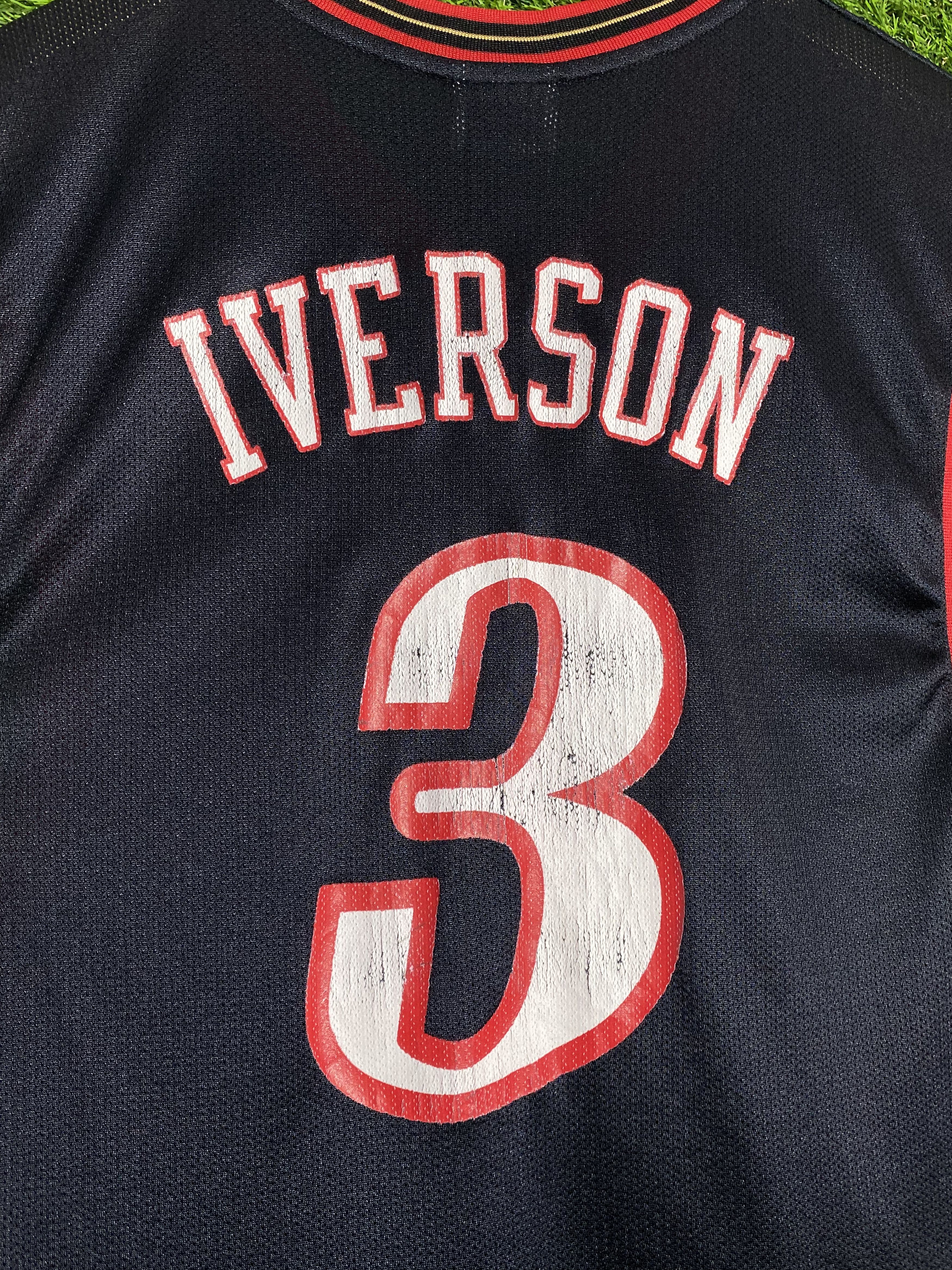 Reebok 💥Vintage Sixers Allen Iverson NBA Reebok Jersey Size US M / EU 48-50 / 2 - 6 Thumbnail