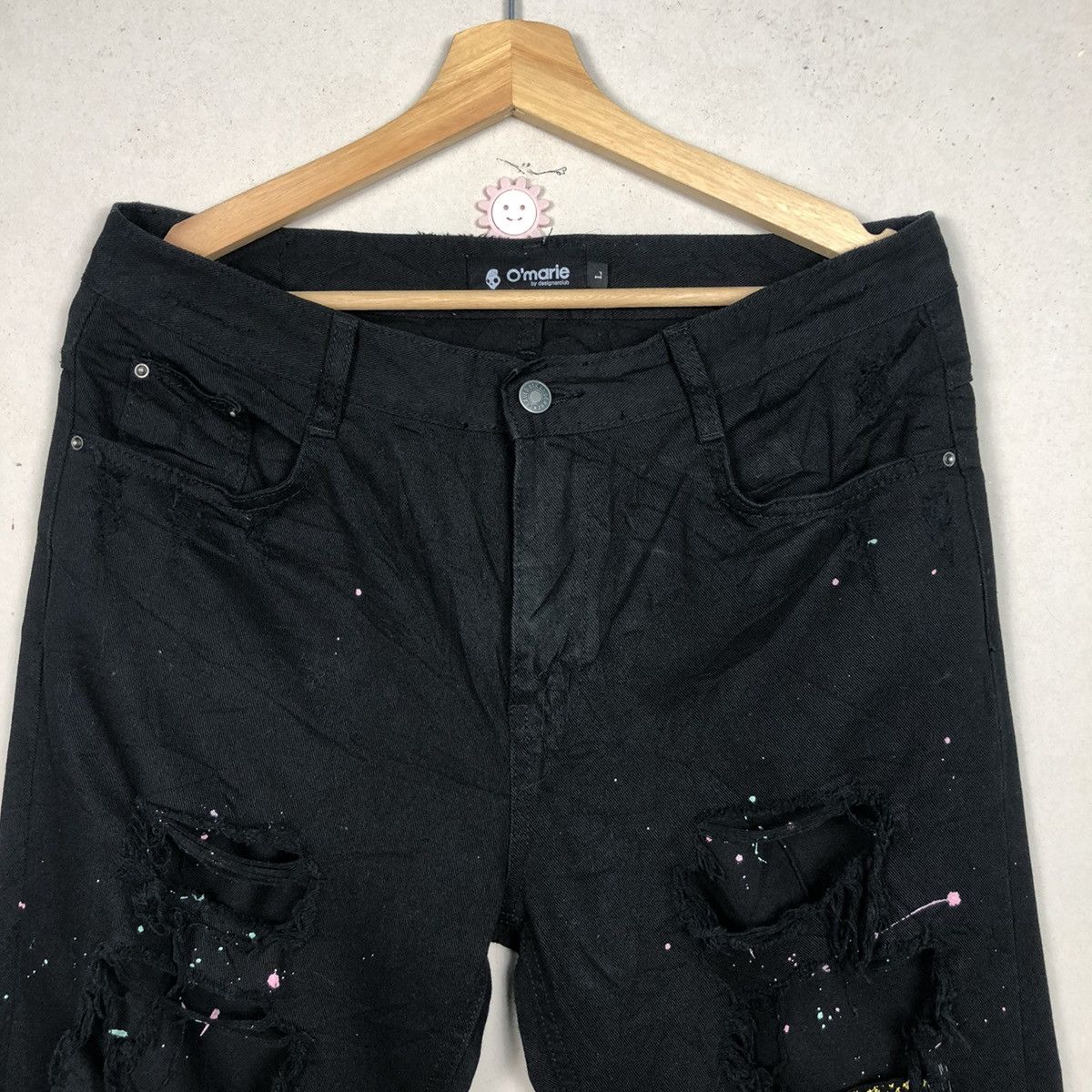 If Six Was Nine × Seditionaries Destroyed Trash Jeans Punk Seditionaries Paint Split Denim Size US 34 / EU 50 - 4 Thumbnail