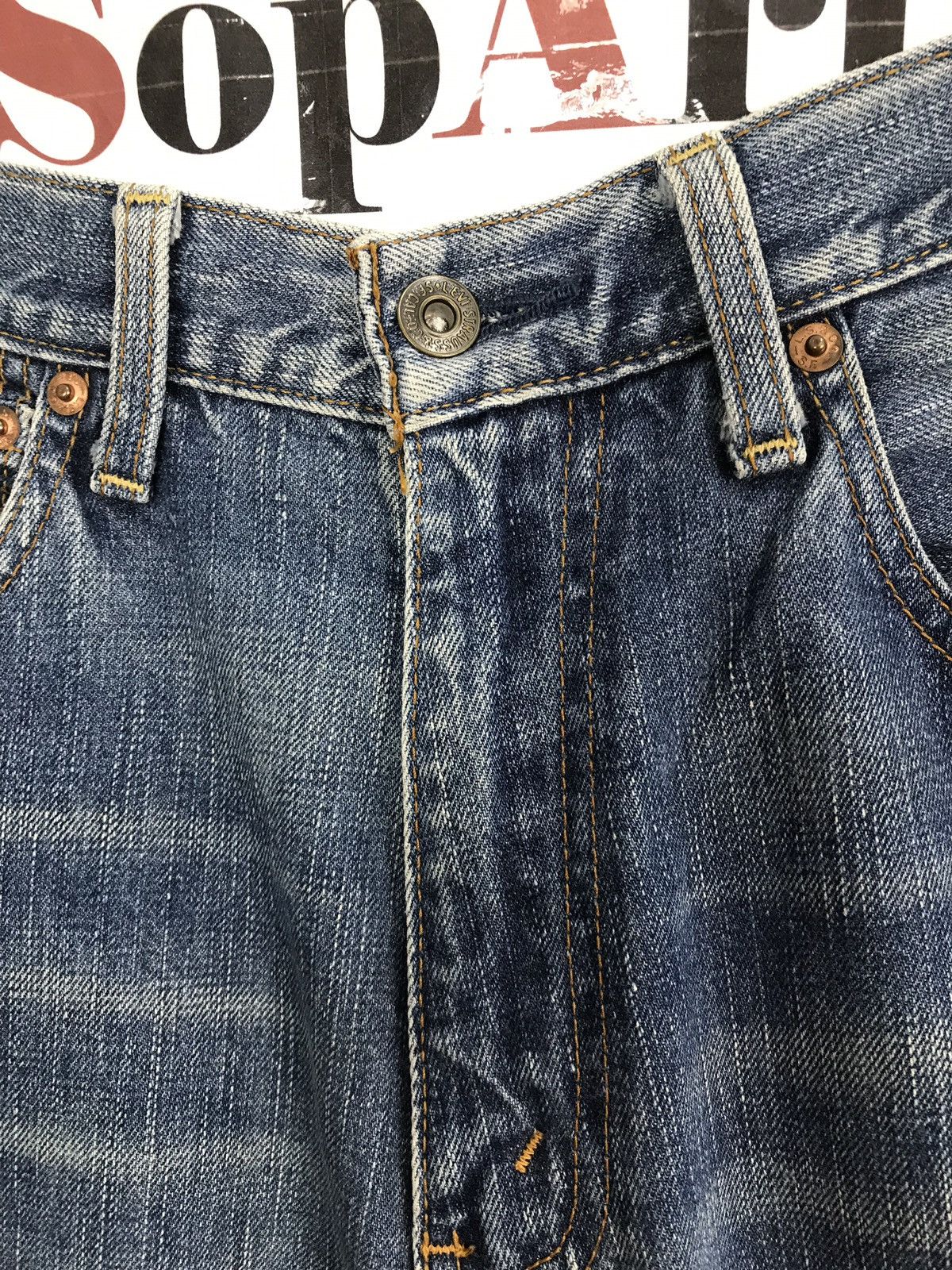 Japanese Brand × Levi's Vintage Clothing × Vintage Vintage Levis Lot 503 Distressed denim Jeans Size US 32 / EU 48 - 5 Thumbnail
