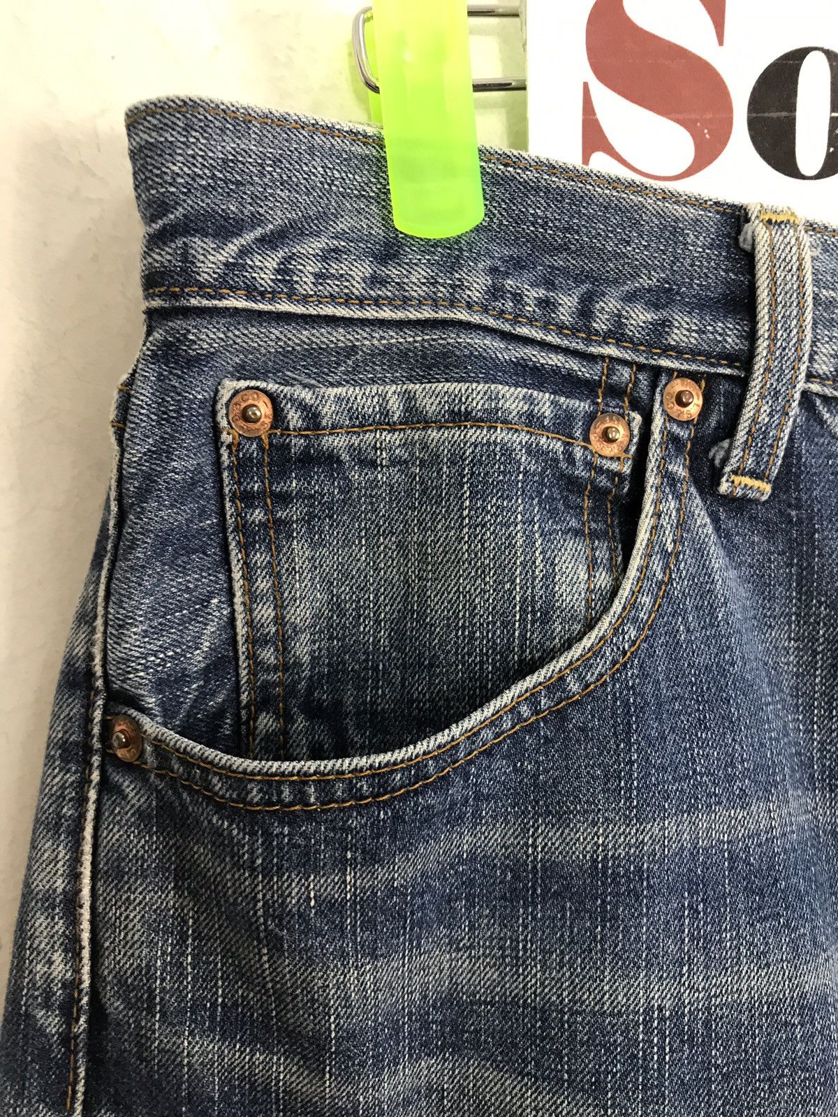 Japanese Brand × Levi's Vintage Clothing × Vintage Vintage Levis Lot 503 Distressed denim Jeans Size US 32 / EU 48 - 6 Thumbnail