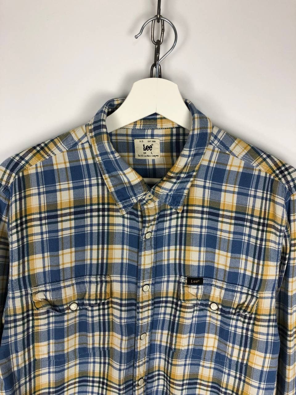 Lee Vintage LEE USA Check Shirt Button Up Small Logo size L Size US L / EU 52-54 / 3 - 2 Thumbnail