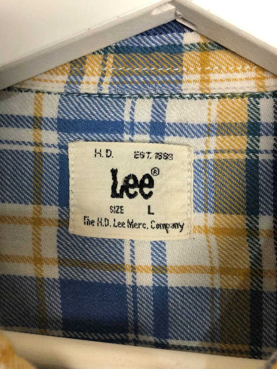 Lee Vintage LEE USA Check Shirt Button Up Small Logo size L Size US L / EU 52-54 / 3 - 9 Thumbnail