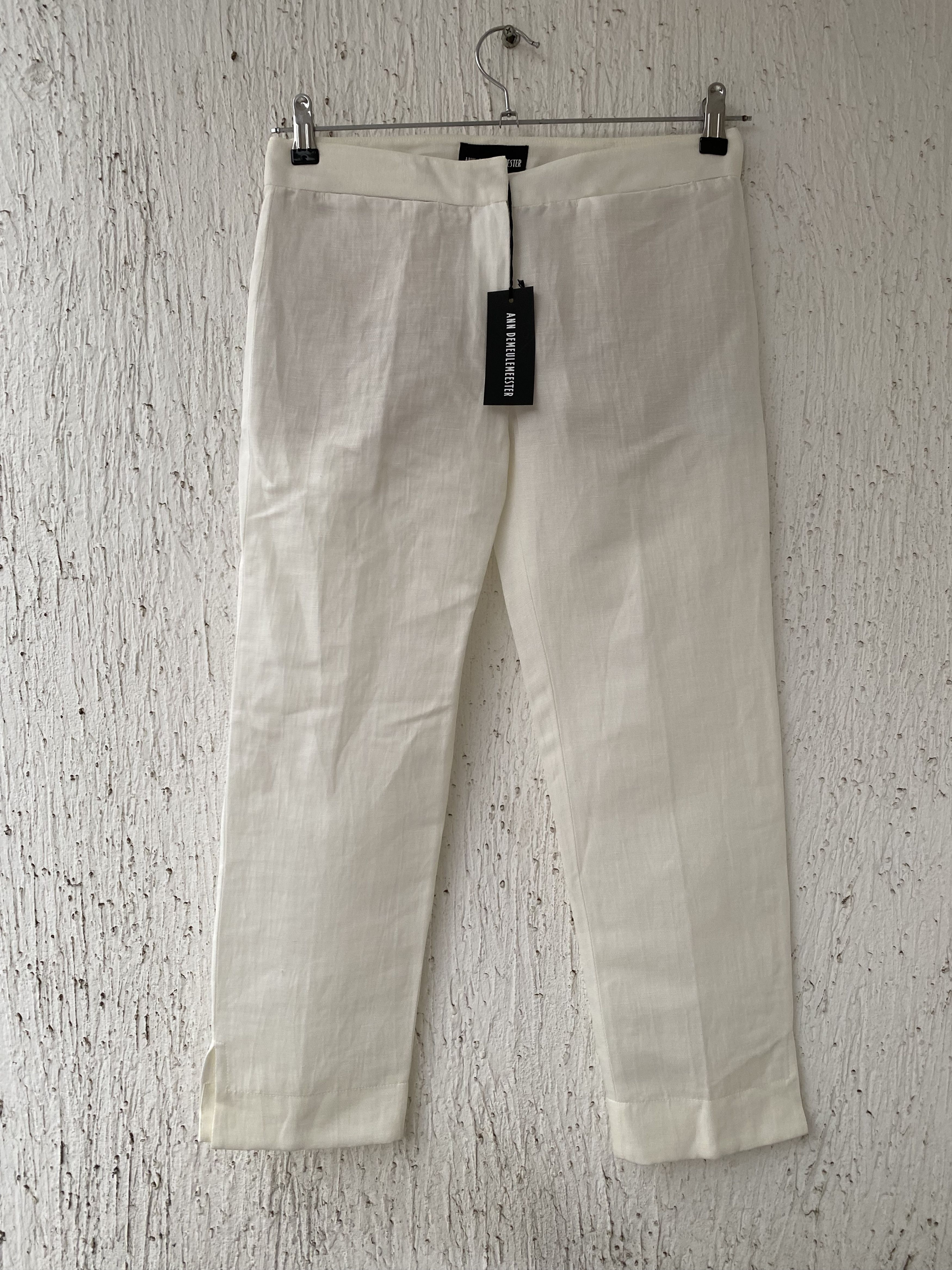 Ann Demeulemeester BNWT white linen blend pant Size 25" / US 0 / IT 36 - 1 Thumbnail