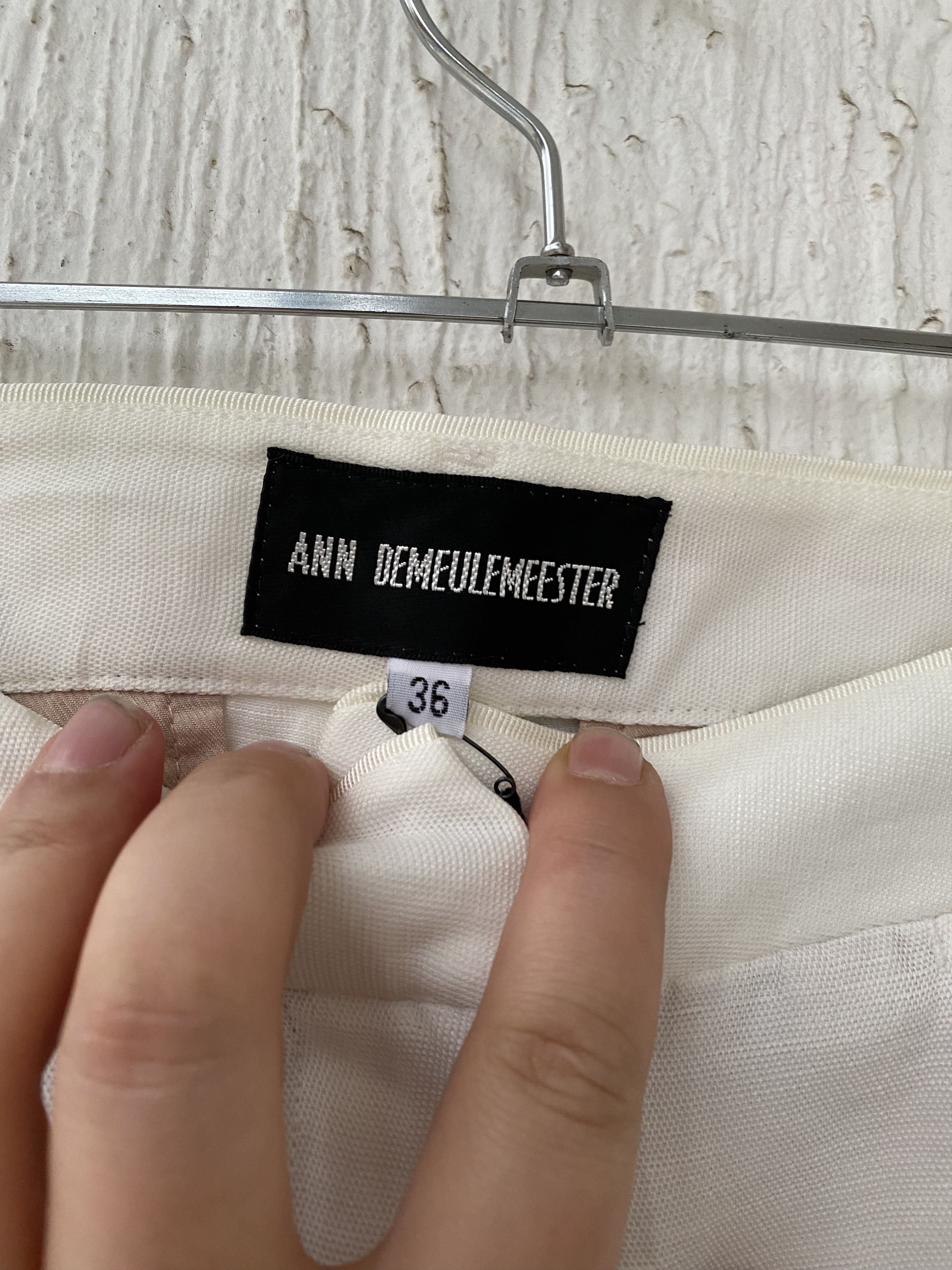 Ann Demeulemeester BNWT white linen blend pant Size 25" / US 0 / IT 36 - 6 Thumbnail