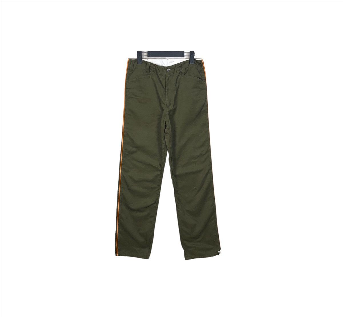 image of Vintage Bape Military Loose Pants in Green, Men's (Size 32)