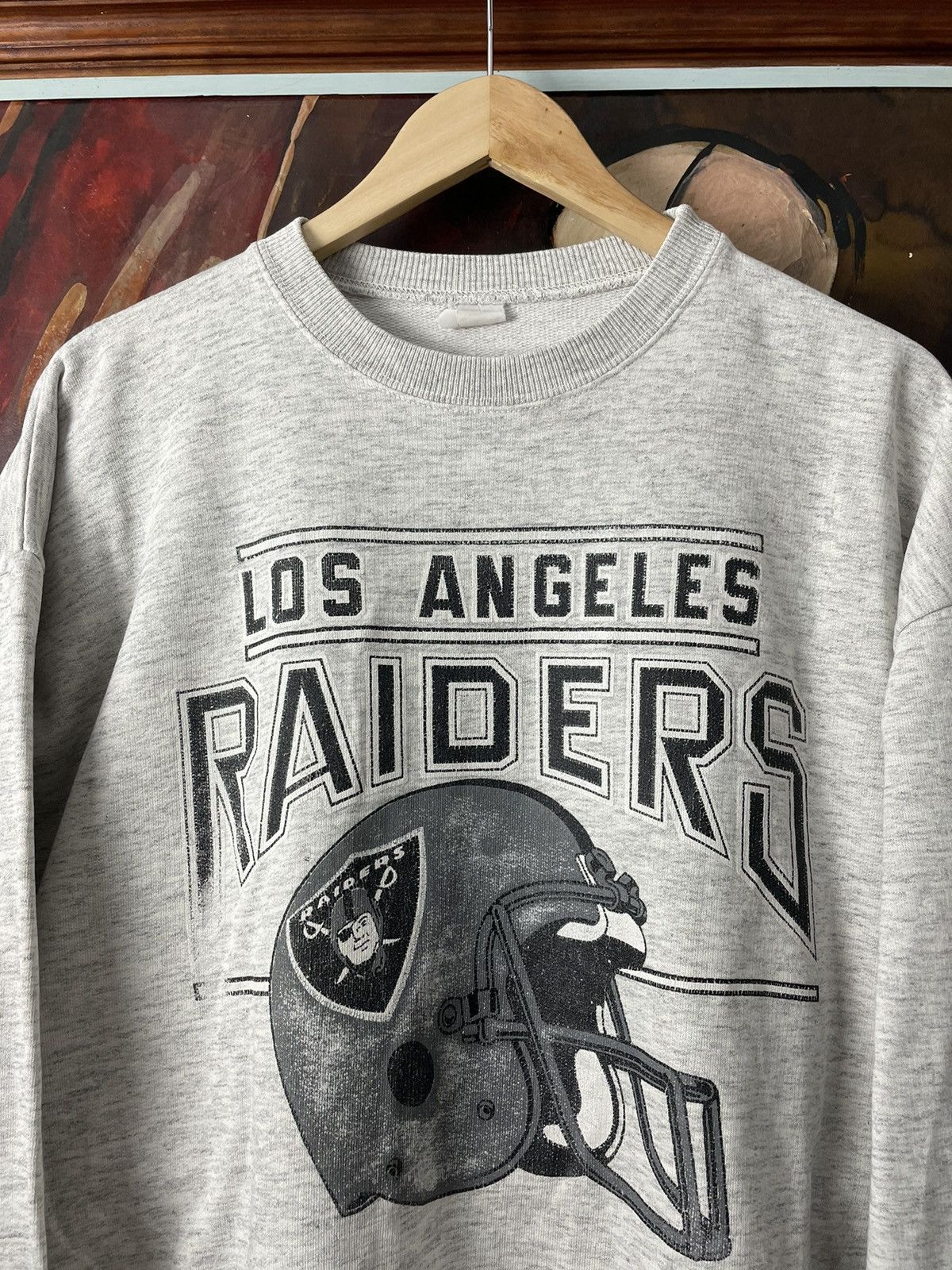 NFL NFL Los Angeles Raiders Vintage 90s Distressed Crewneck Rare Size US S / EU 44-46 / 1 - 2 Thumbnail