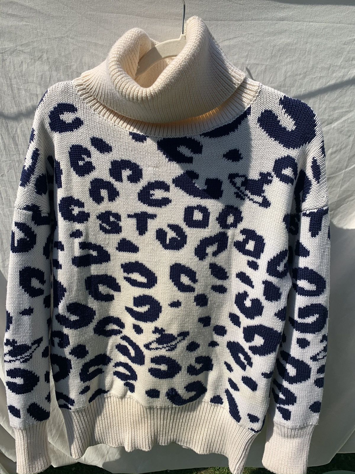 Vintage × Vivienne Westwood Rare archival runway logo leopard turtleneck Size US L / EU 52-54 / 3 - 5 Thumbnail