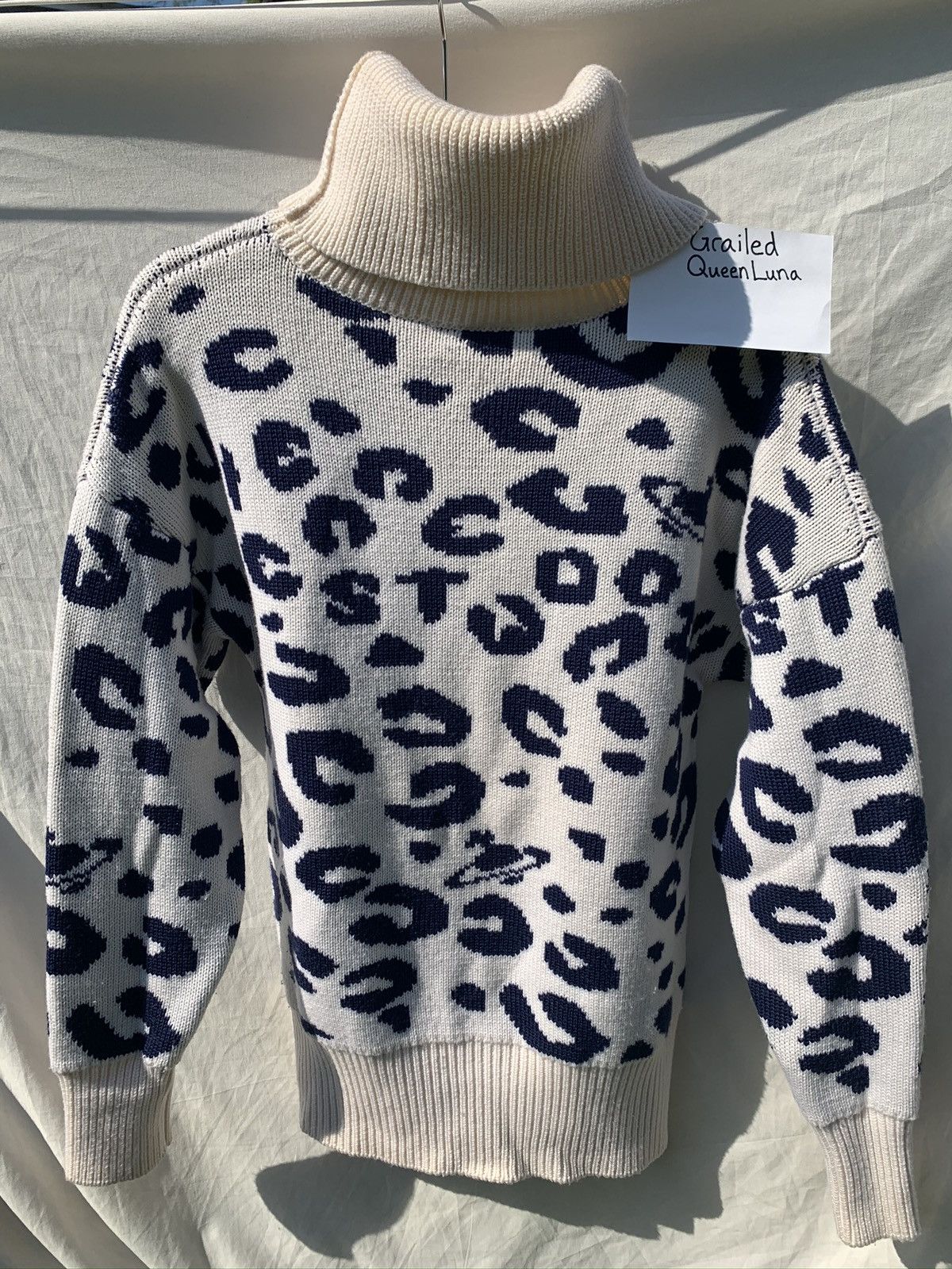 Vintage × Vivienne Westwood Rare archival runway logo leopard turtleneck Size US L / EU 52-54 / 3 - 6 Thumbnail