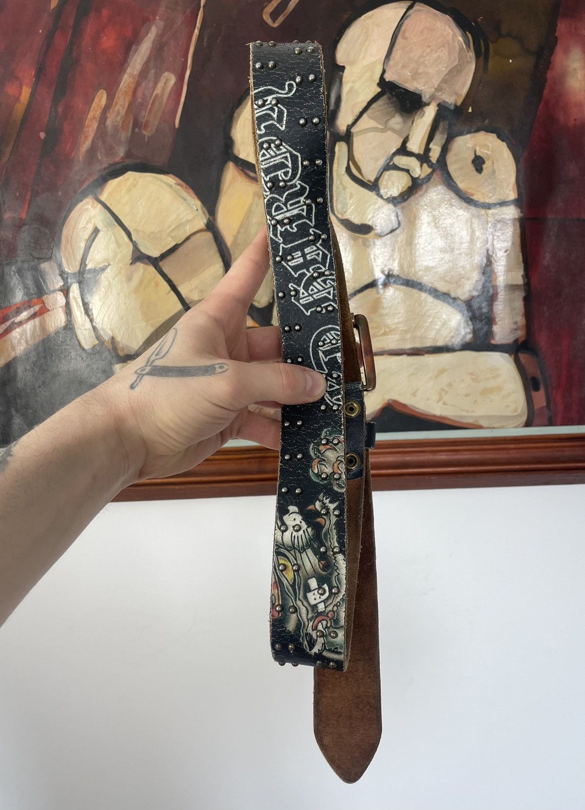 Ed Hardy vintage ed hardy christian audigier belt bb simon style drip Size ONE SIZE - 2 Thumbnail