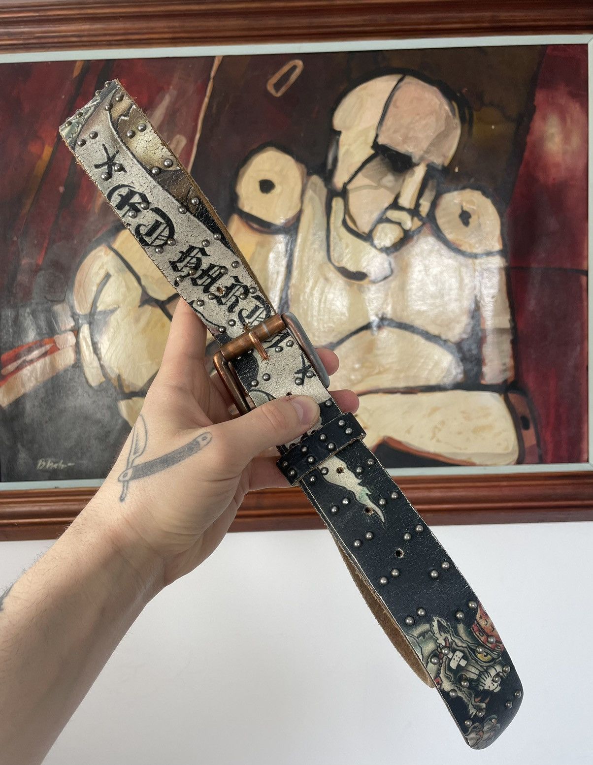 Ed Hardy vintage ed hardy christian audigier belt bb simon style drip Size ONE SIZE - 1 Thumbnail