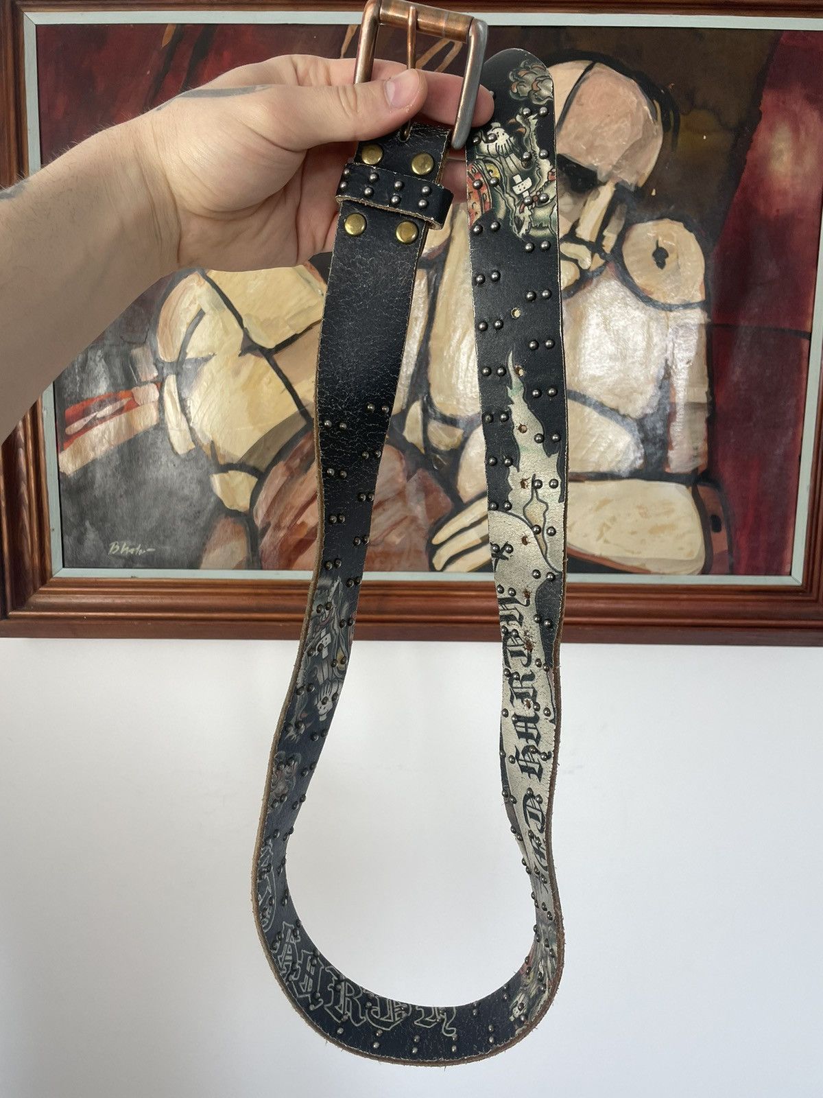 Ed Hardy vintage ed hardy christian audigier belt bb simon style drip Size ONE SIZE - 3 Thumbnail
