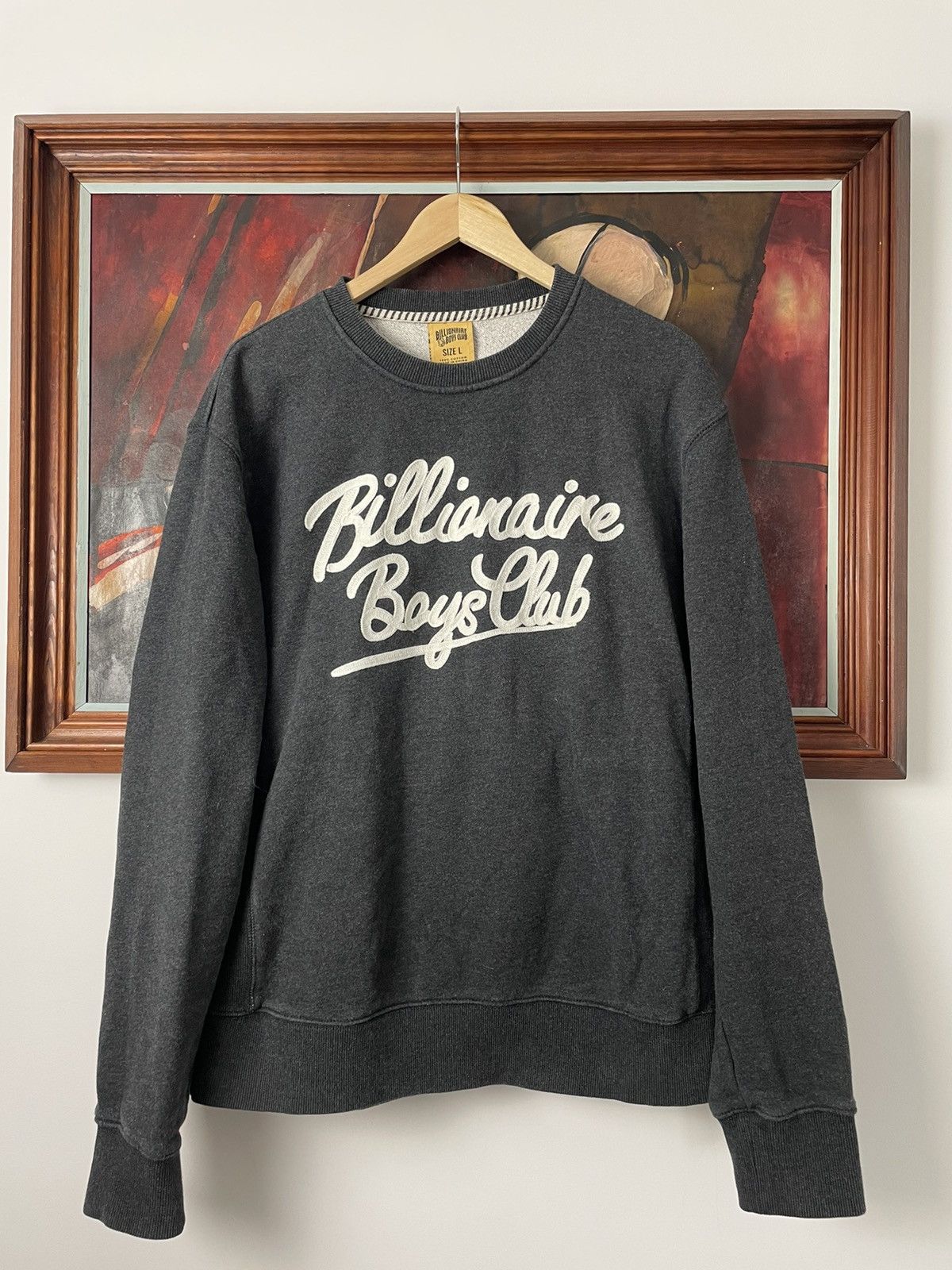Billionaire Boys Club Billionaire Boys Club Chain Stitched Script Crewneck BBC Y2k Size US L / EU 52-54 / 3 - 1 Thumbnail