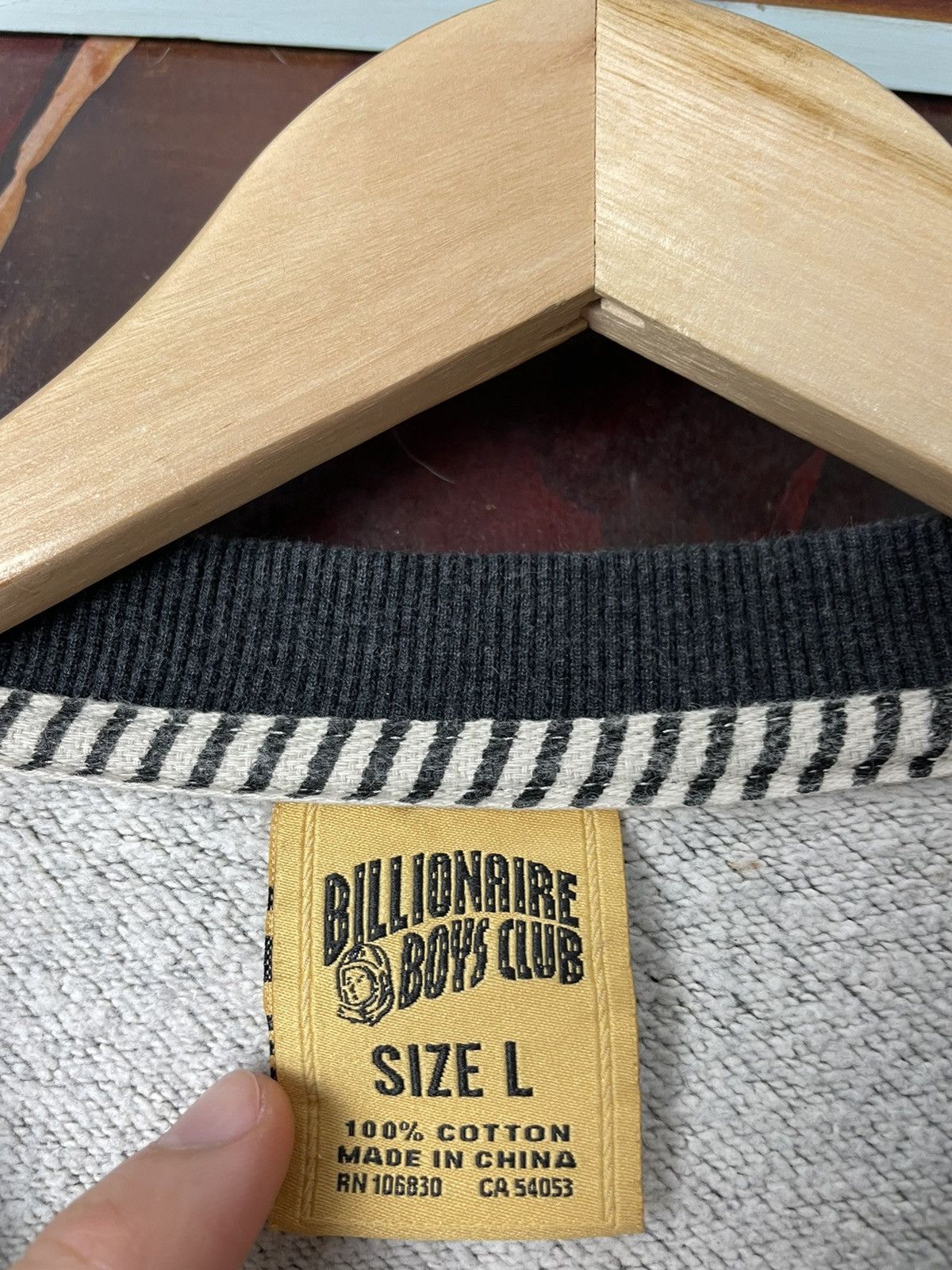 Billionaire Boys Club Billionaire Boys Club Chain Stitched Script Crewneck BBC Y2k Size US L / EU 52-54 / 3 - 4 Thumbnail