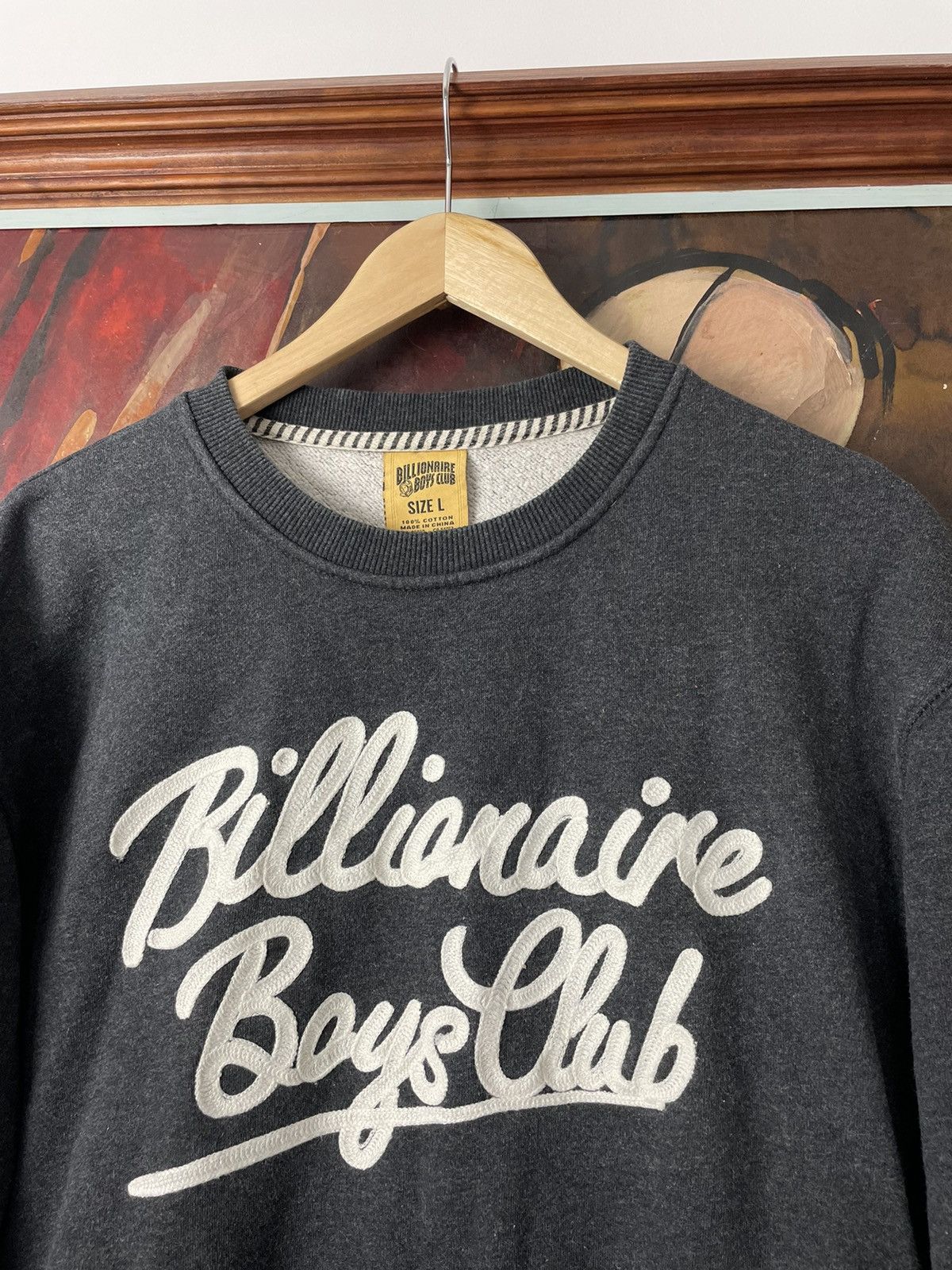 Billionaire Boys Club Billionaire Boys Club Chain Stitched Script Crewneck BBC Y2k Size US L / EU 52-54 / 3 - 2 Thumbnail