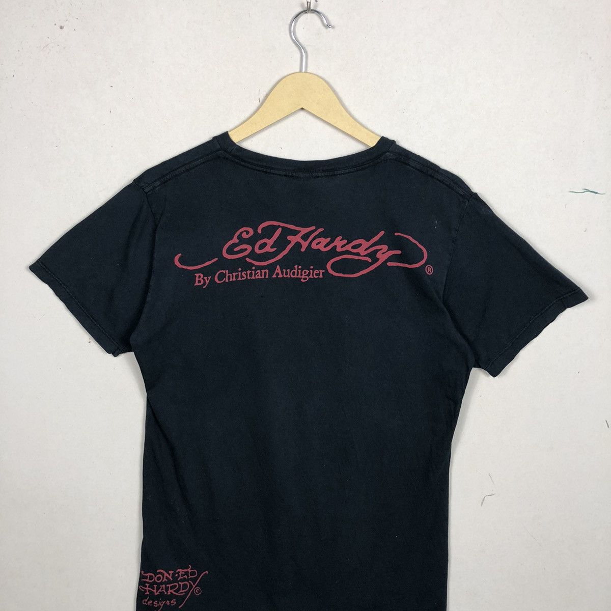 Christian Audigier Vintage Christian Audigier Ed Hardy Skull Big Print Tee Size US M / EU 48-50 / 2 - 4 Thumbnail