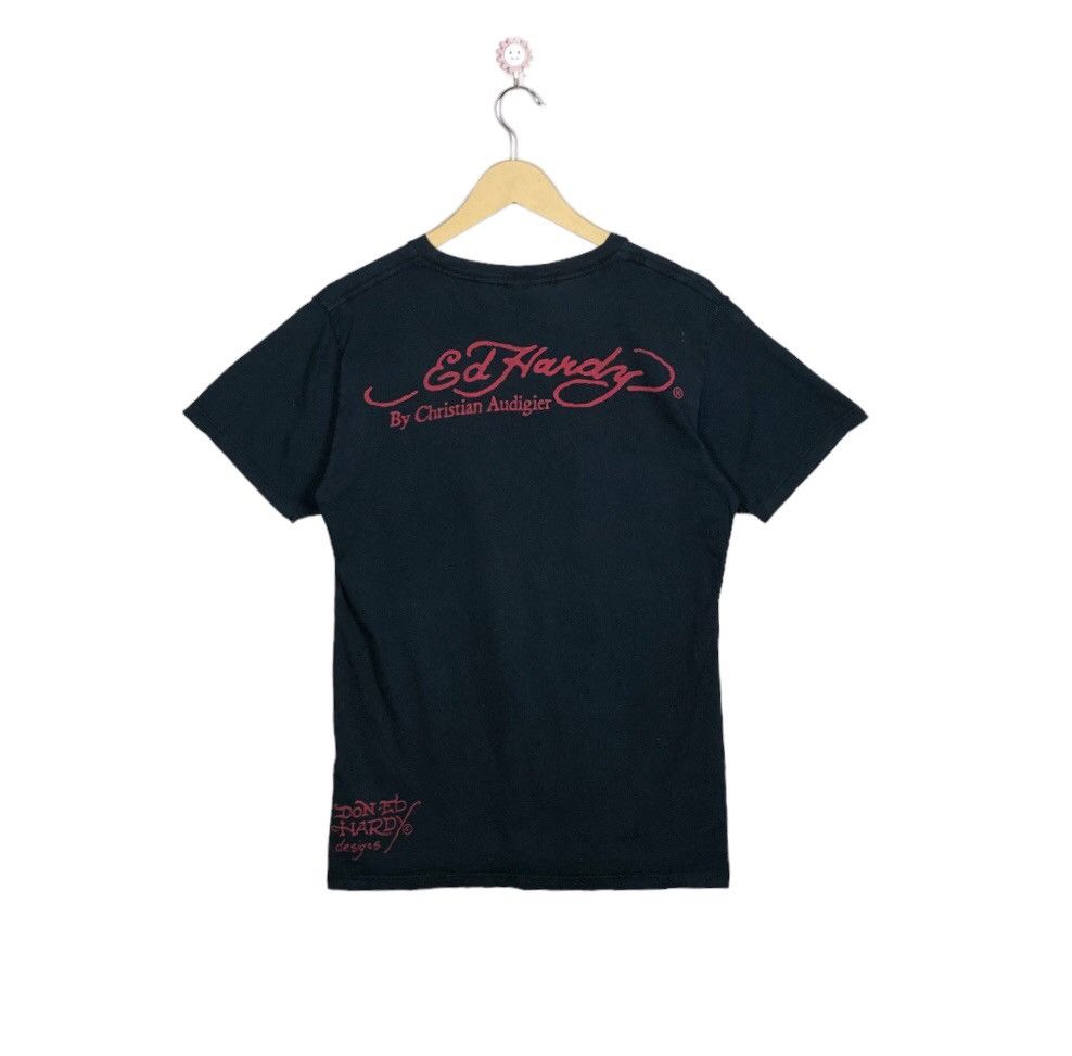 Christian Audigier Vintage Christian Audigier Ed Hardy Skull Big Print Tee Size US M / EU 48-50 / 2 - 2 Thumbnail