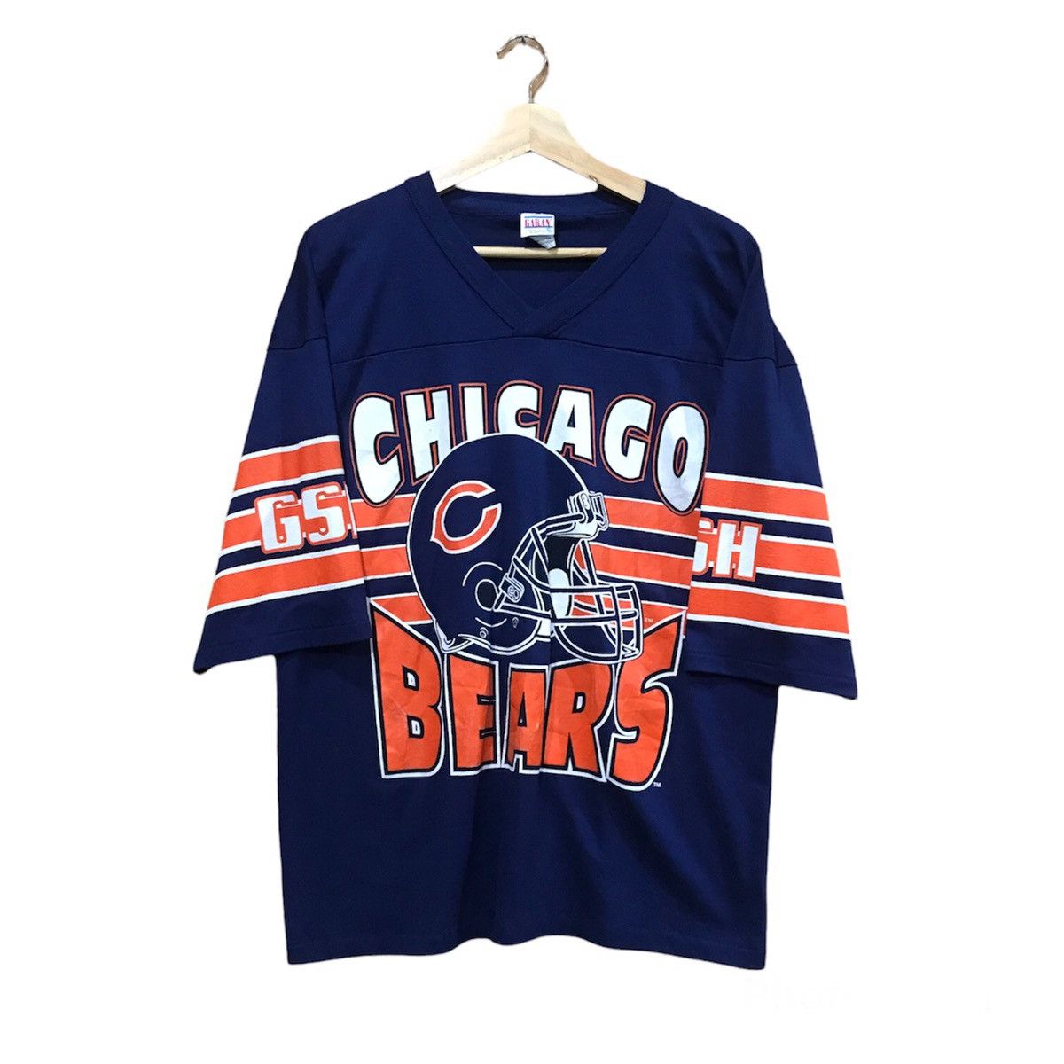 image of Vintage 90's Chicago Bears Nfl Shirt Made In Usa in Blue, Men's (Size Large)
