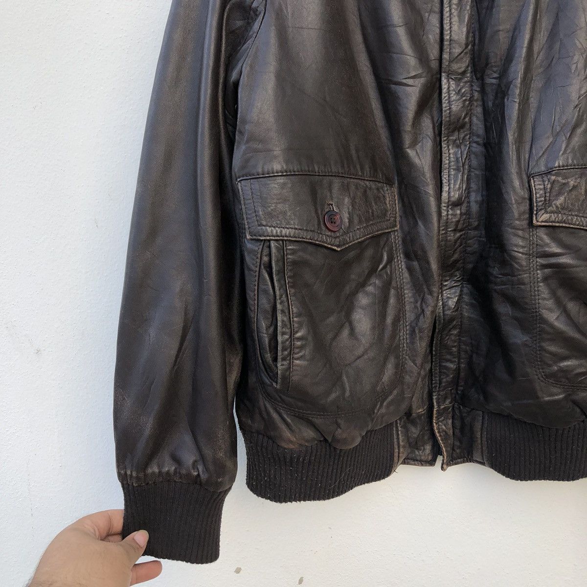 Other MILITARY COLLECTIONS SOFT LEATHER JACKET RIFINITO IN ITALIA Size US L / EU 52-54 / 3 - 3 Thumbnail