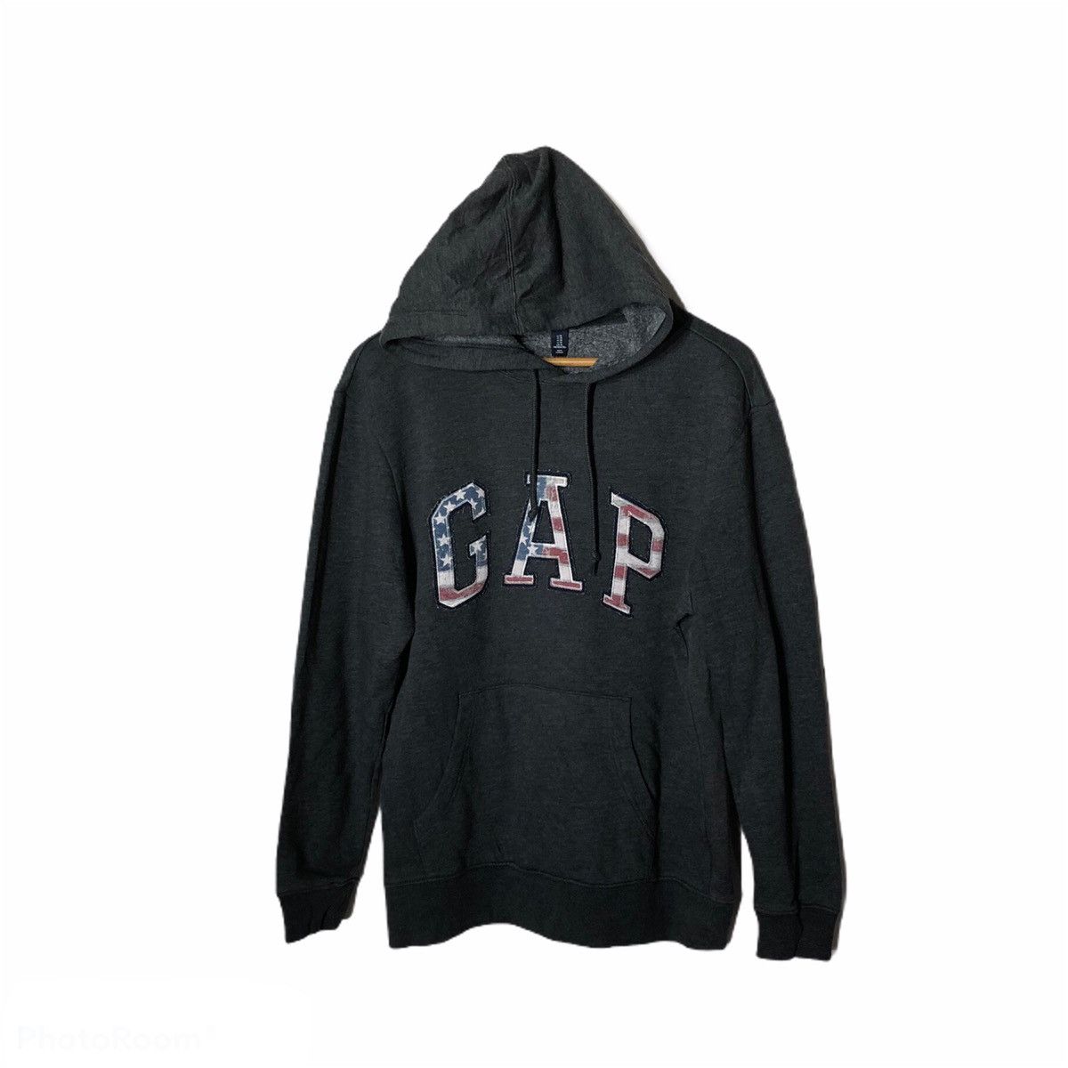 GAP HOODIE EMBROIDERY USA FLAG BIG LOGO