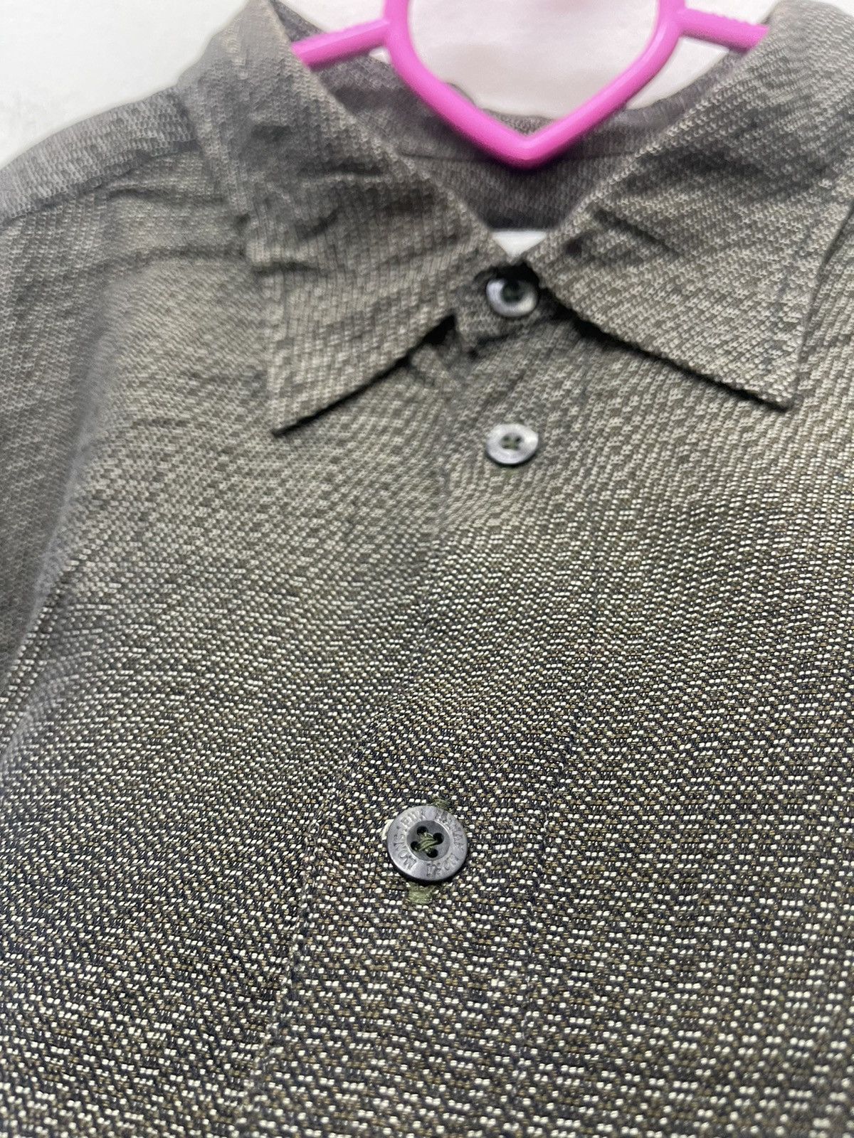 Hanae Mori Rare Vintage HANAE MORI Monsieur Single Pocket Button Up Size US L / EU 52-54 / 3 - 3 Thumbnail