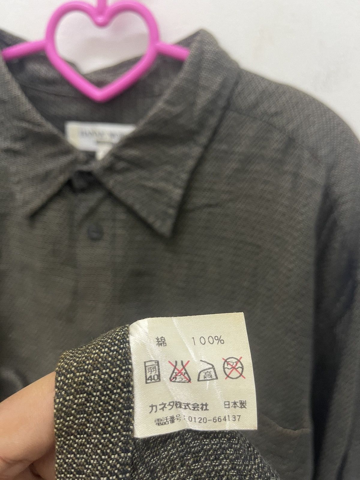 Hanae Mori Rare Vintage HANAE MORI Monsieur Single Pocket Button Up Size US L / EU 52-54 / 3 - 5 Thumbnail