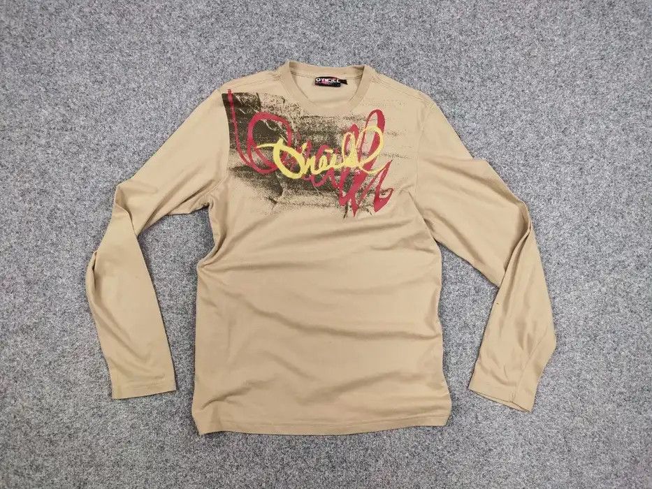 O'Neill Vintage 90's O'neill Logo Beige Light Long Sleeve Sweatshirt Size US M / EU 48-50 / 2 - 4 Thumbnail