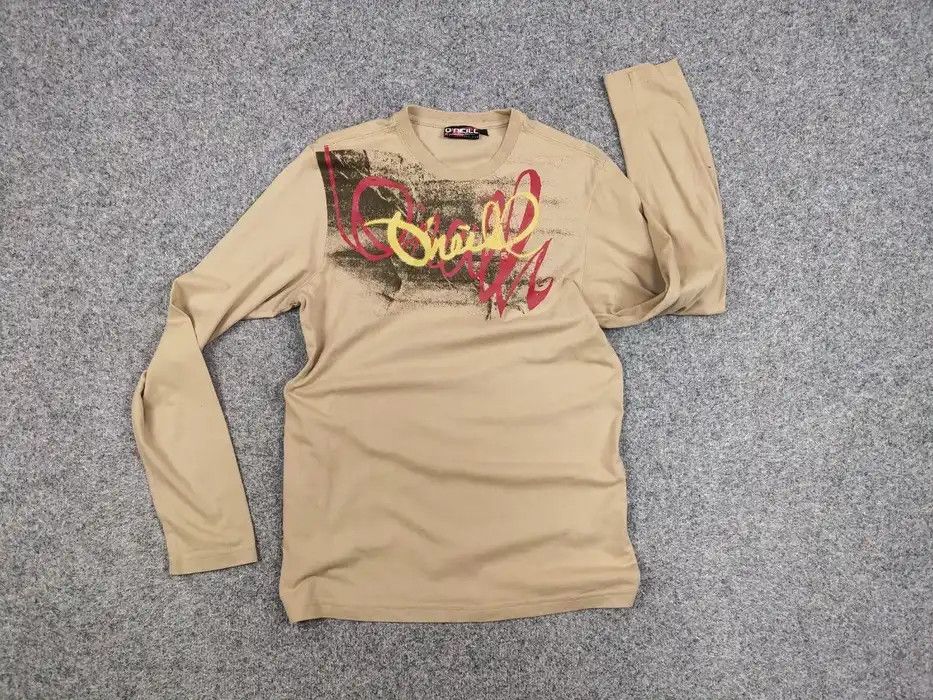 O'Neill Vintage 90's O'neill Logo Beige Light Long Sleeve Sweatshirt Size US M / EU 48-50 / 2 - 5 Thumbnail