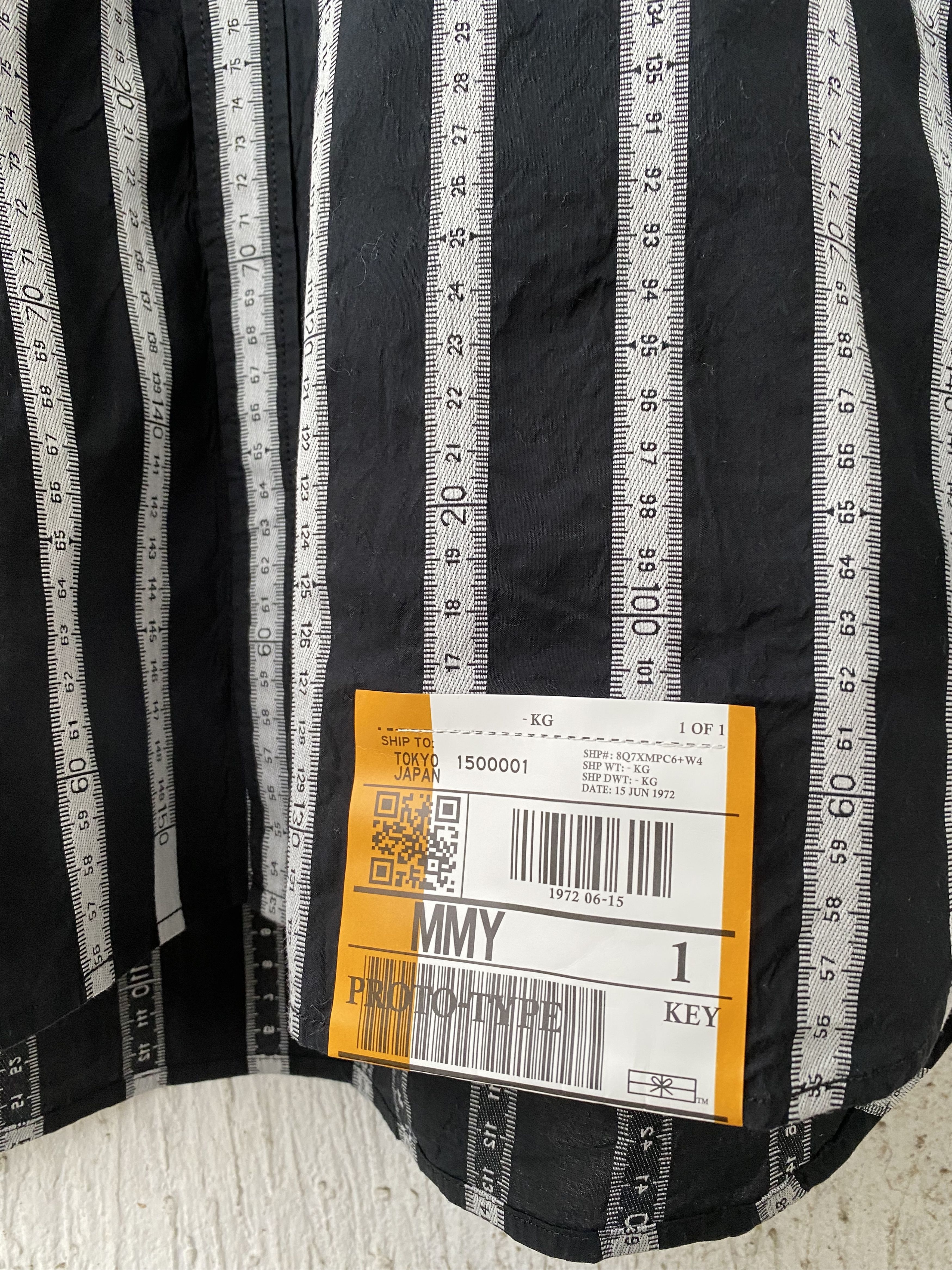 Maison MIHARA YASUHIRO OVERSIZED MEASURING TAPE SHIRT Size US S / EU 44-46 / 1 - 4 Thumbnail