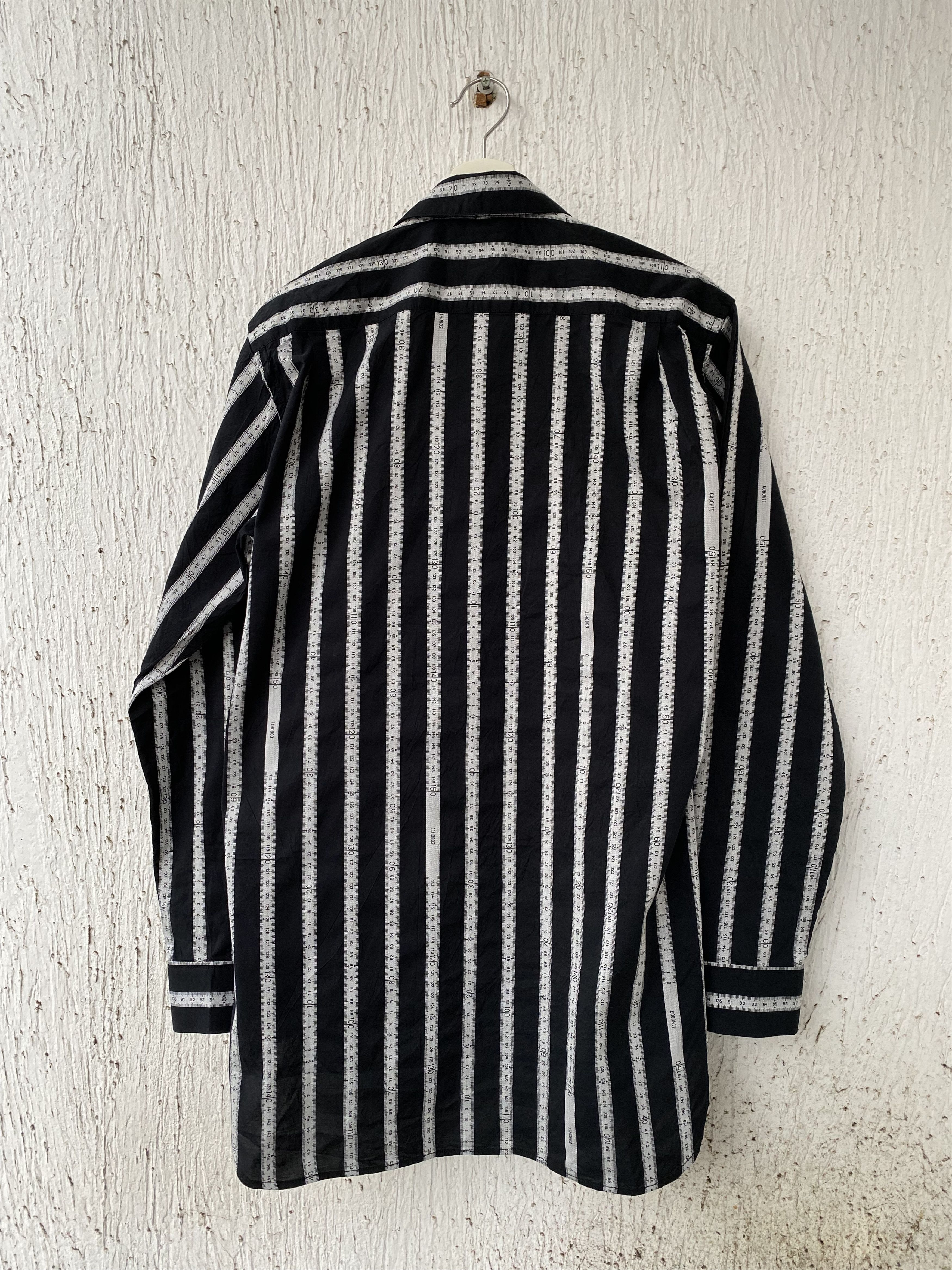 Maison MIHARA YASUHIRO OVERSIZED MEASURING TAPE SHIRT Size US S / EU 44-46 / 1 - 3 Thumbnail