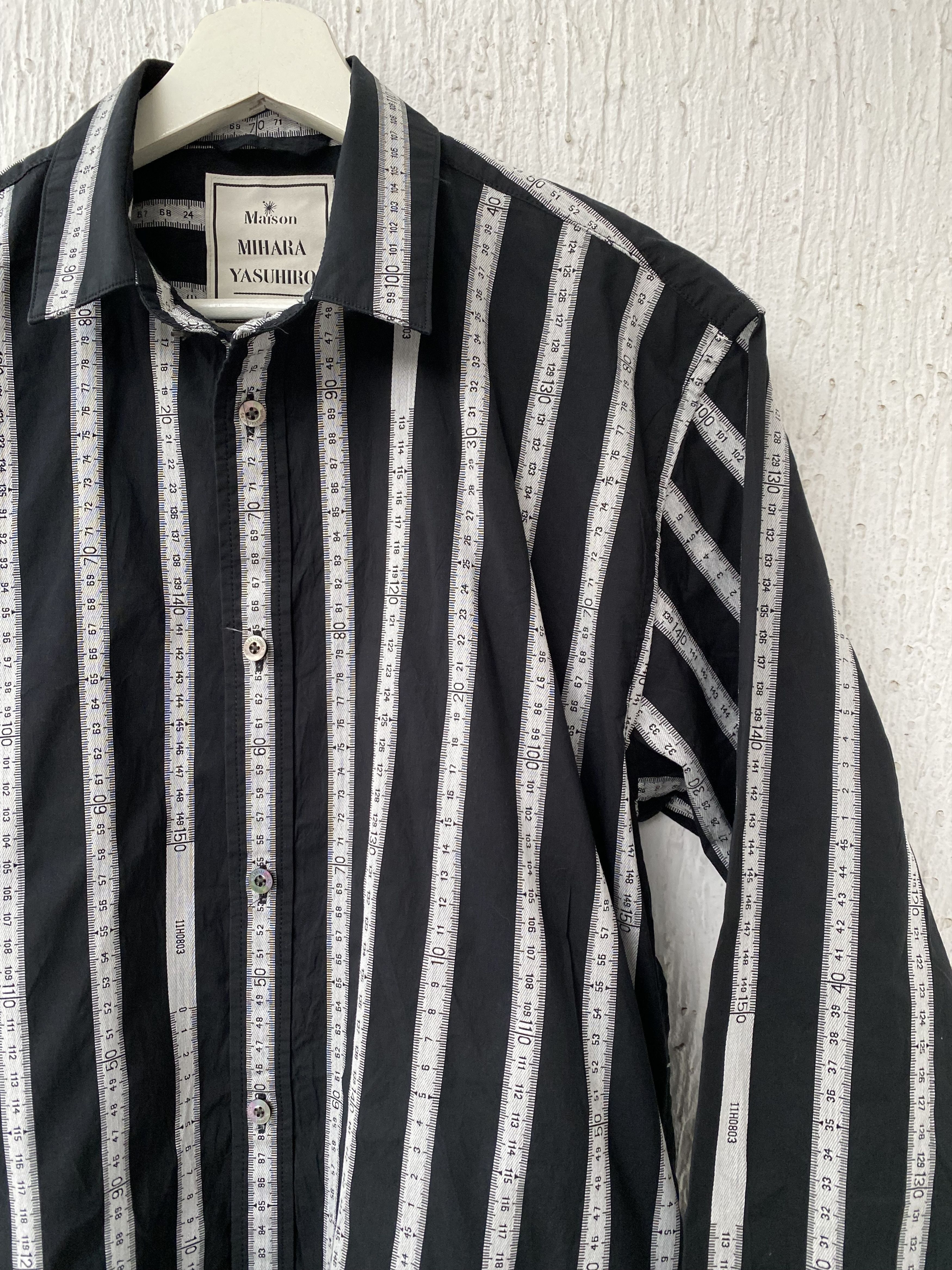 Maison MIHARA YASUHIRO OVERSIZED MEASURING TAPE SHIRT Size US S / EU 44-46 / 1 - 2 Thumbnail