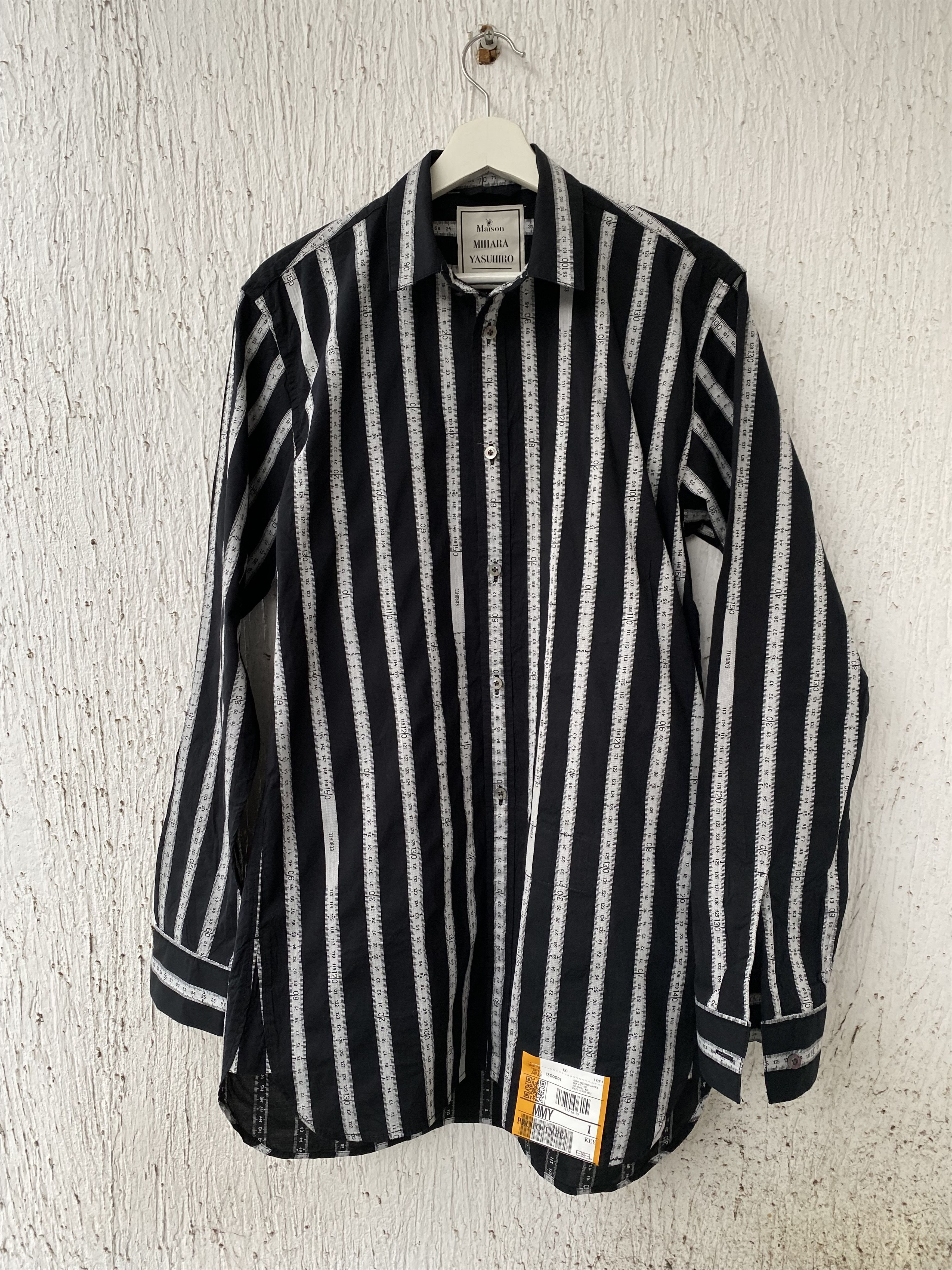 Maison MIHARA YASUHIRO OVERSIZED MEASURING TAPE SHIRT Size US S / EU 44-46 / 1 - 1 Thumbnail